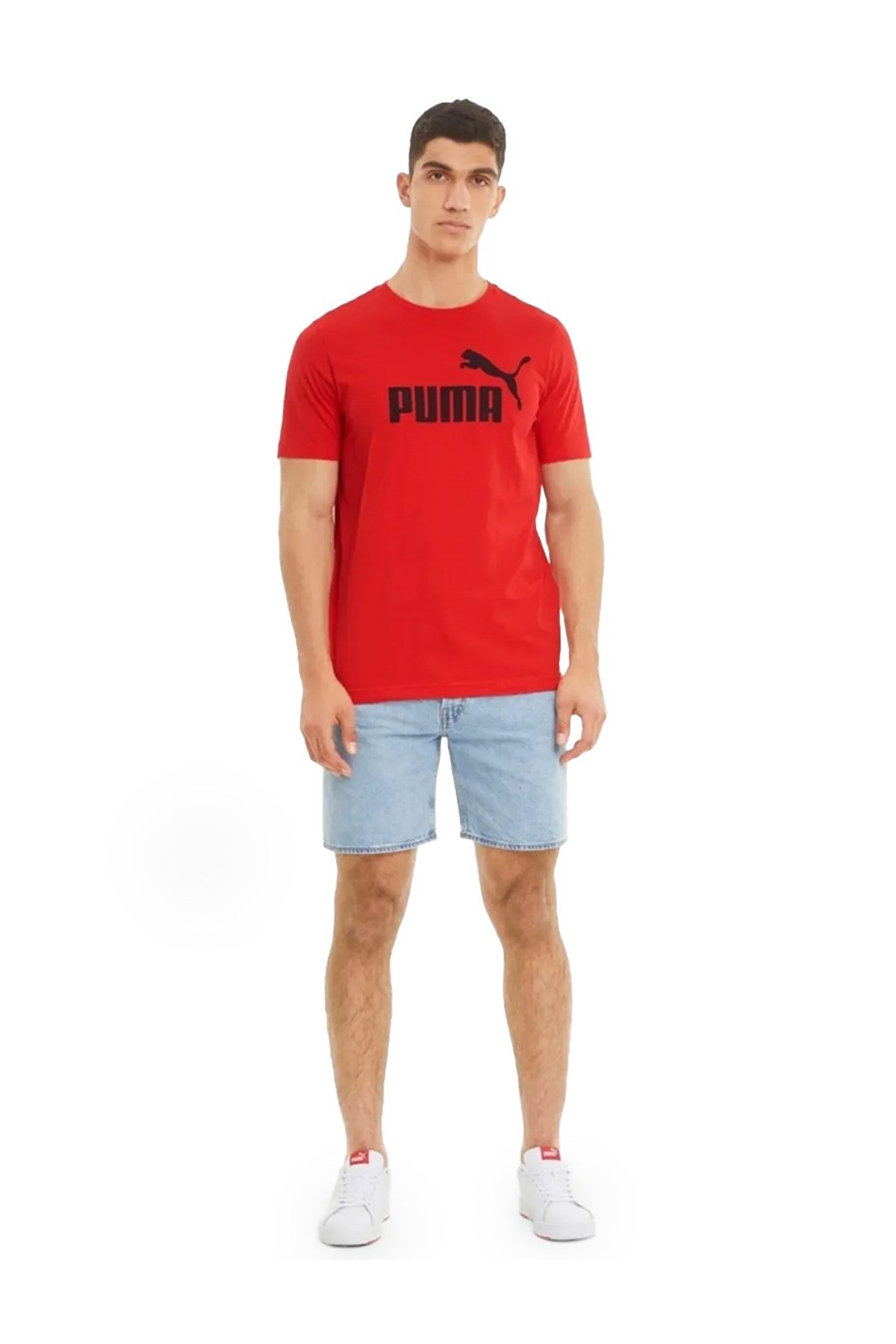 Puma Erkek Tişört Ess Logo Tee 58666611 PUMA 58666611