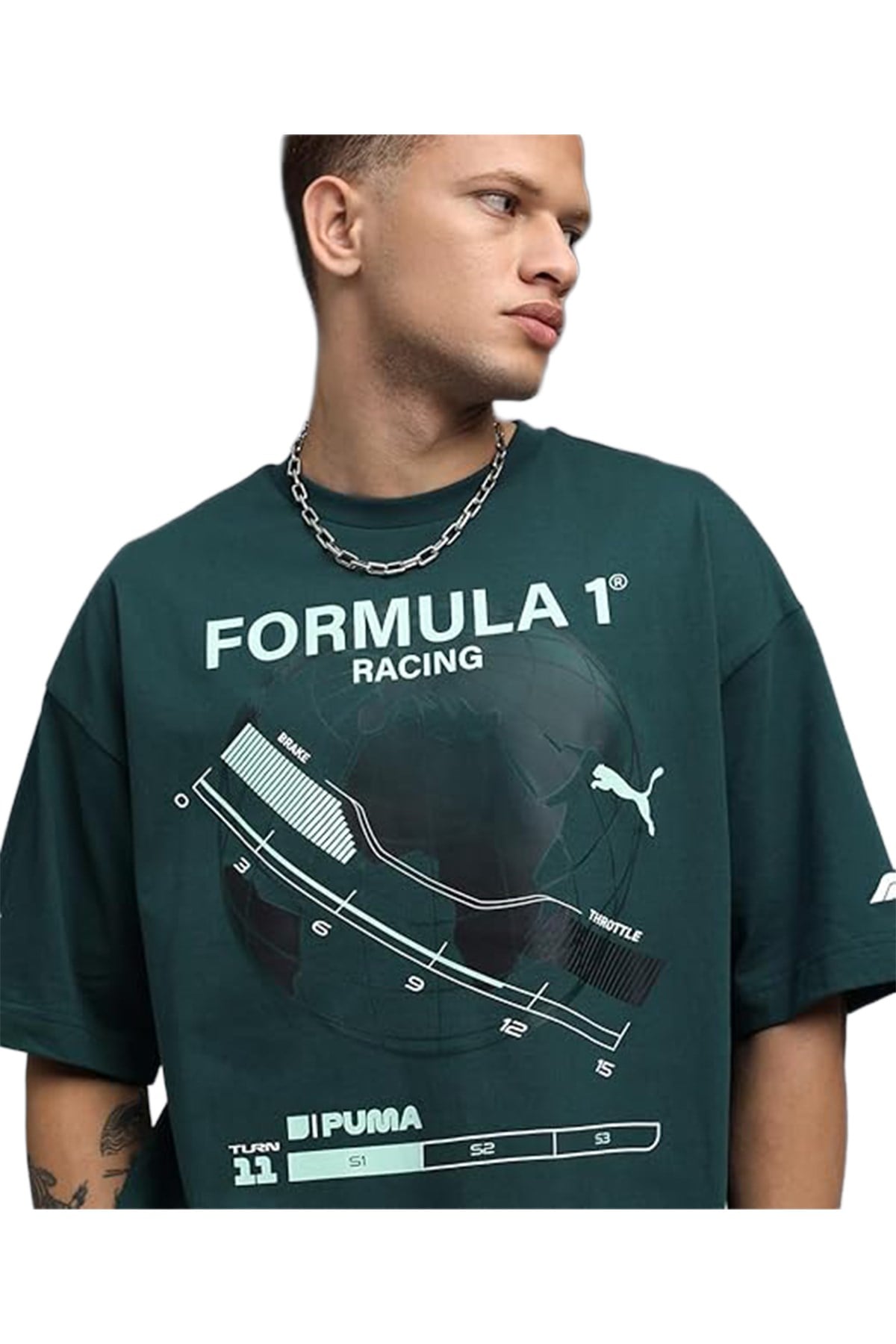 Puma Erkek Tişört F1 Graphic Tee - Relaxed 63265504 PUMA 63265504