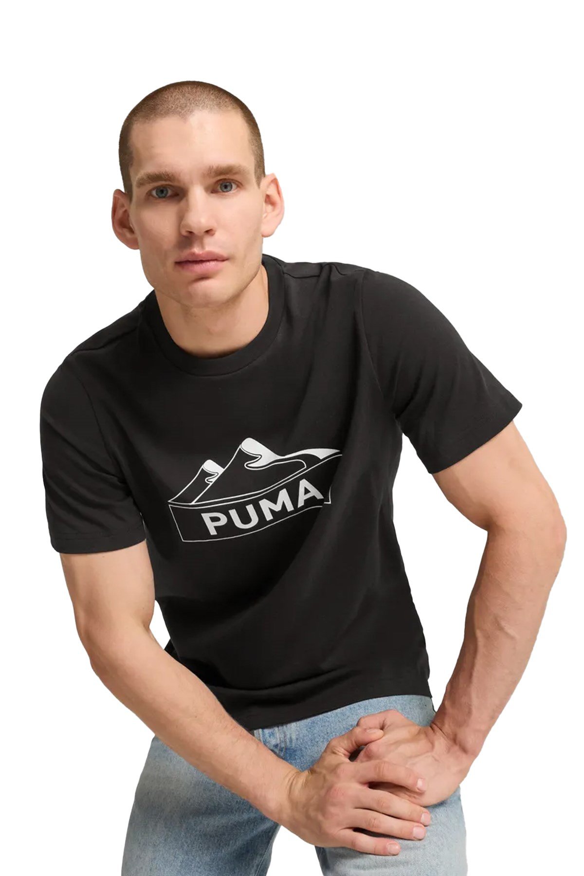 Puma Erkek Tişört Open Road Mountain Graphic Tee 68199401 PUMA 68199401