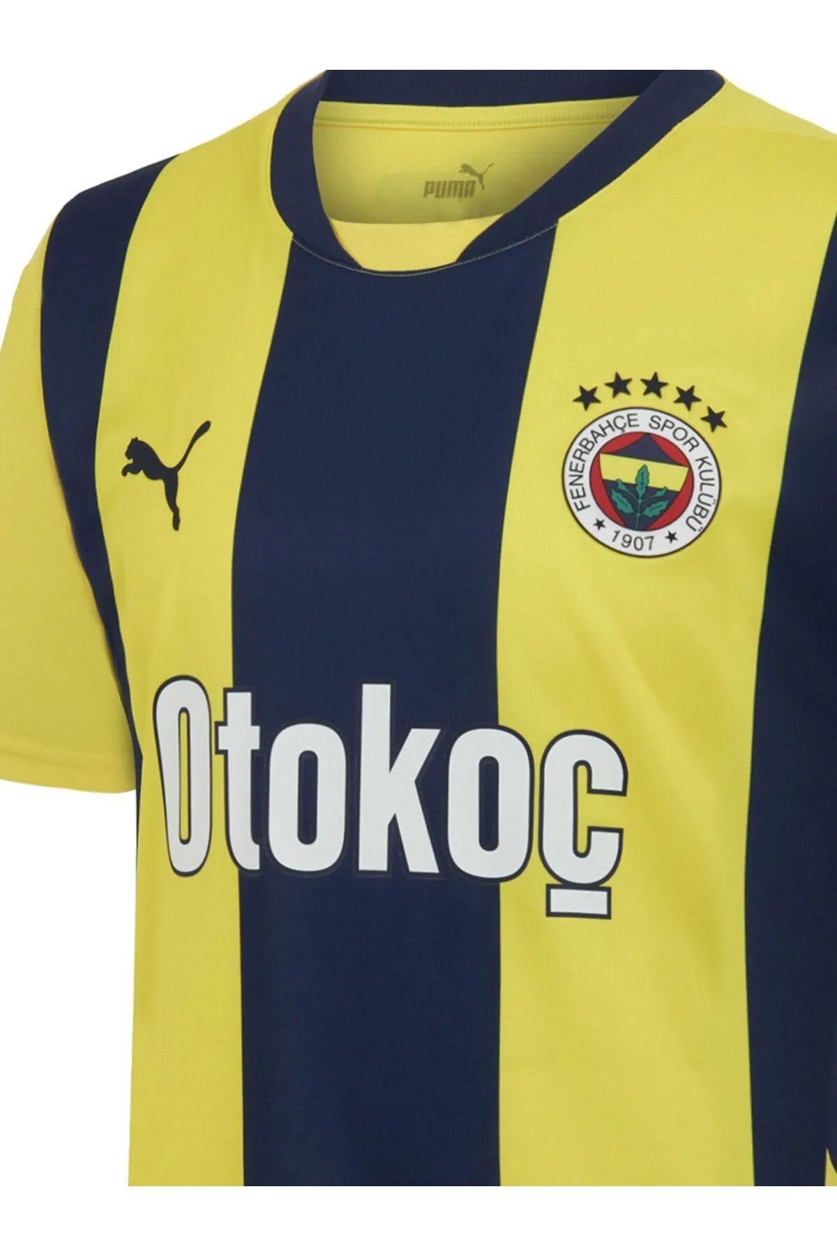 Puma Fenerbahçe 2024/2025 Yeni Sezon Çubuklu Forma FSK Home Jersey Junior 77536401 PUMA 77536401