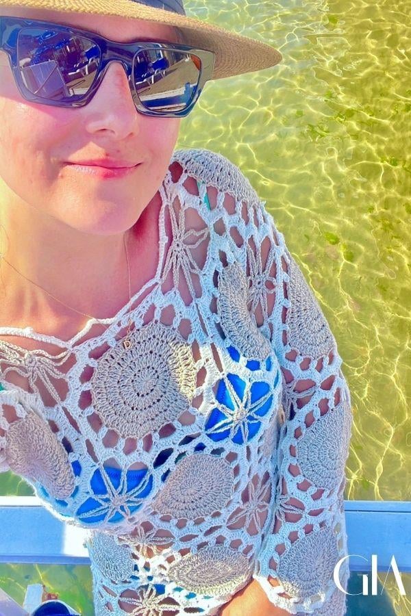 Gia Beachwear Örme Uzun Kollu Elbise