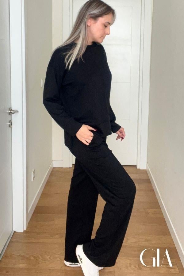 Siyah Serenity Eşofman Takım