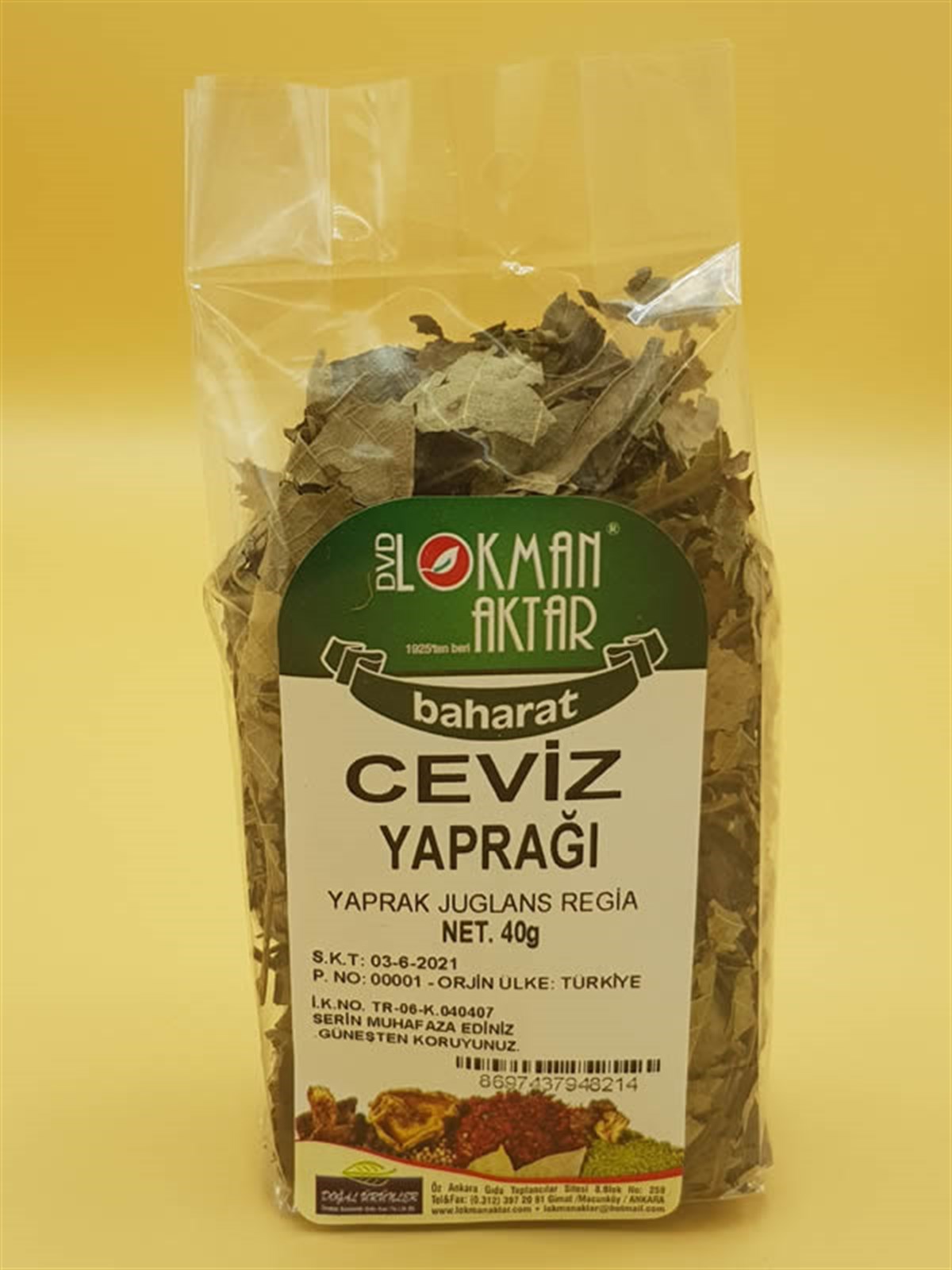 DVD Ceviz Yaprağı 30gr