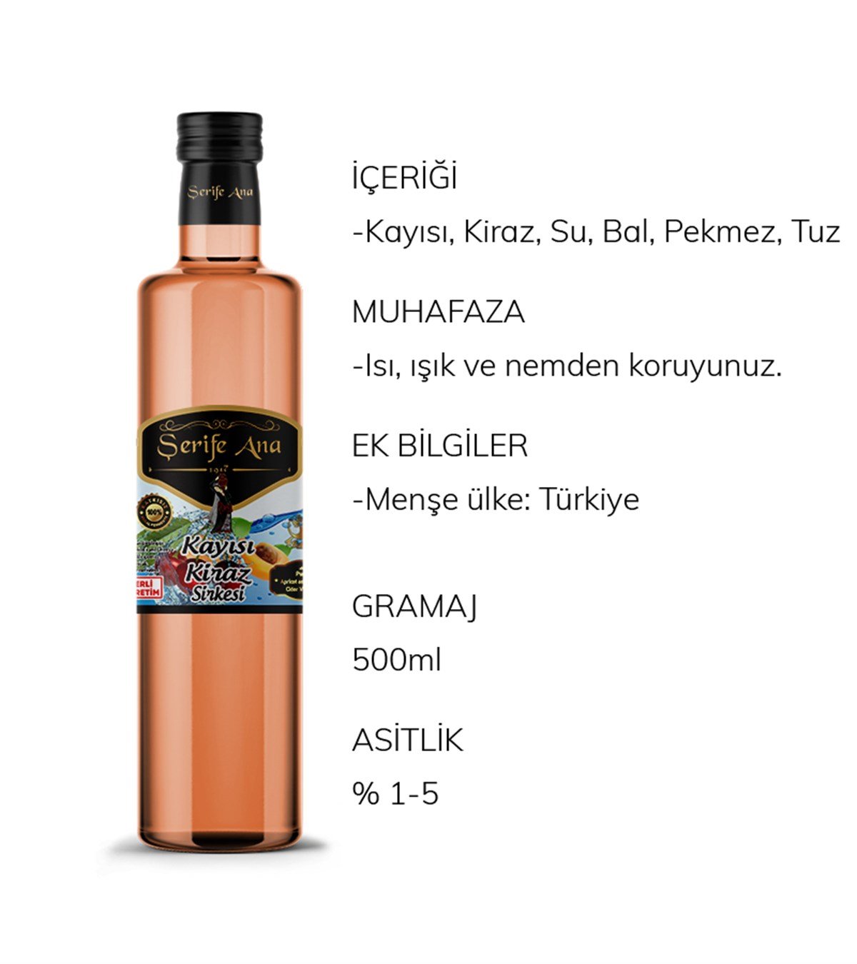 Kayısı Kiraz Sirkesi