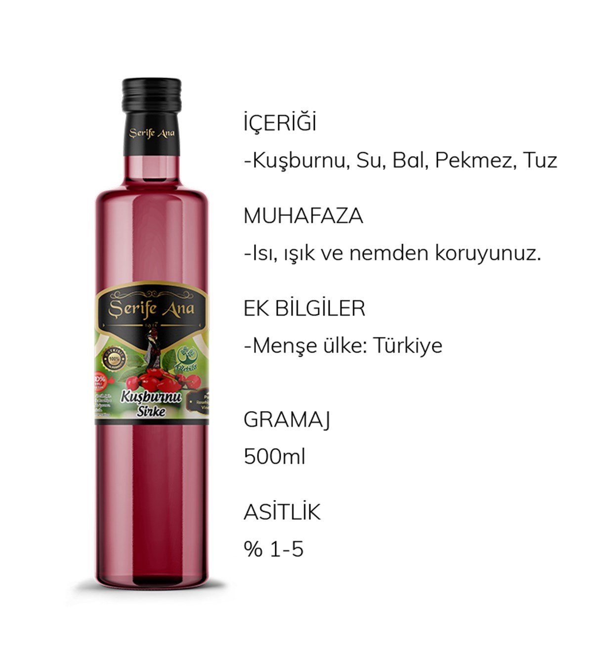 Kuşburnu Sirkesi