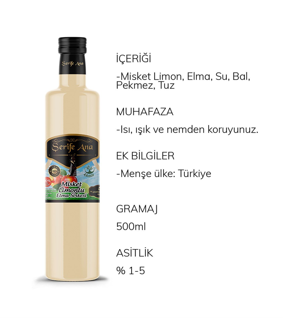 Misket Limonlu Elma Sirkesi
