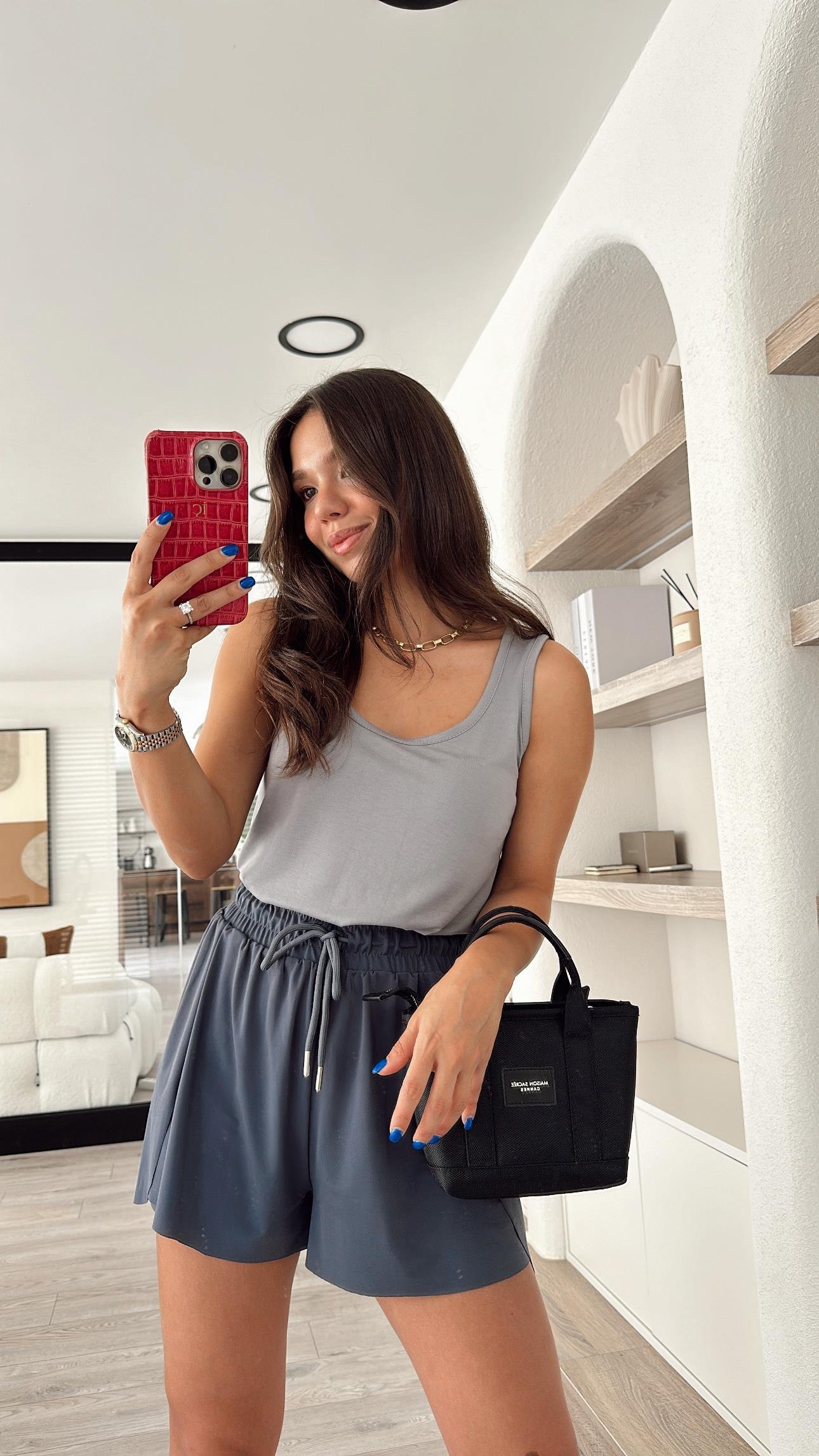 Açık Gri Marka Model Kalın Askılı Atlet