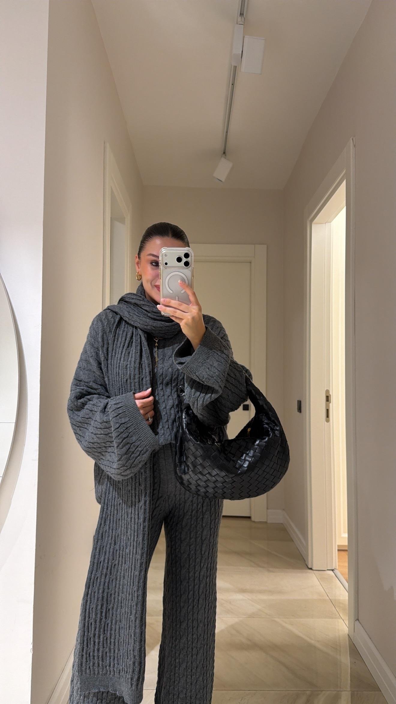 Antrasit Atkılı Marka Model Pantolon Takım