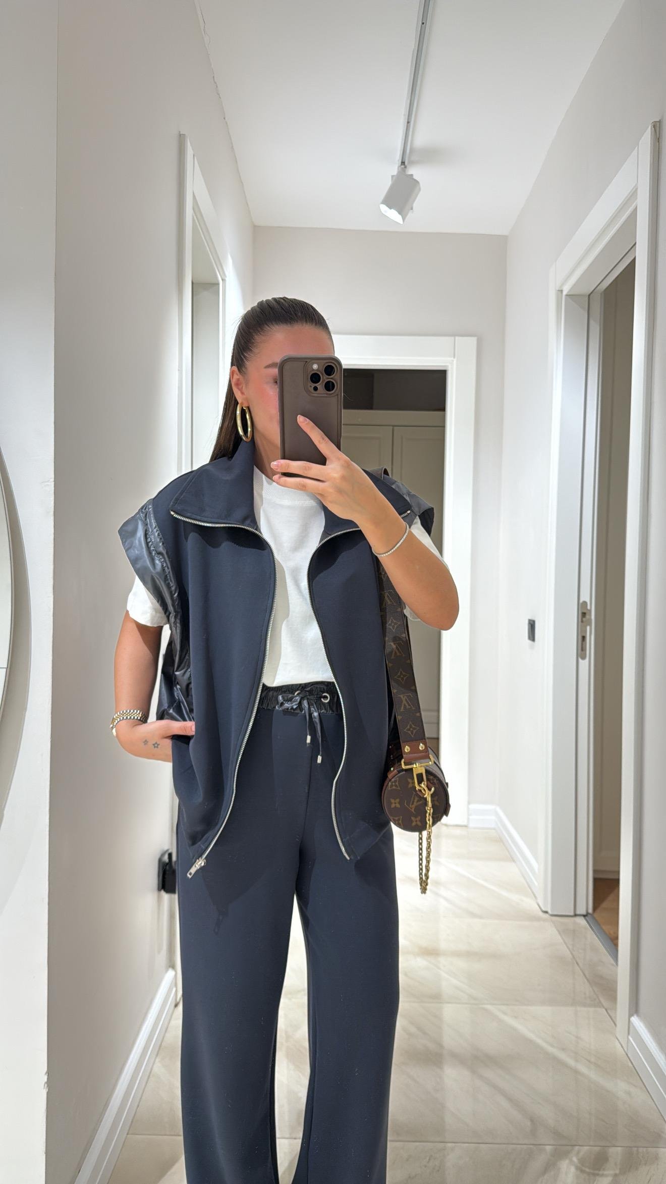 Antrasit Paraşüt Kumaş Detaylı Marka Model Takım