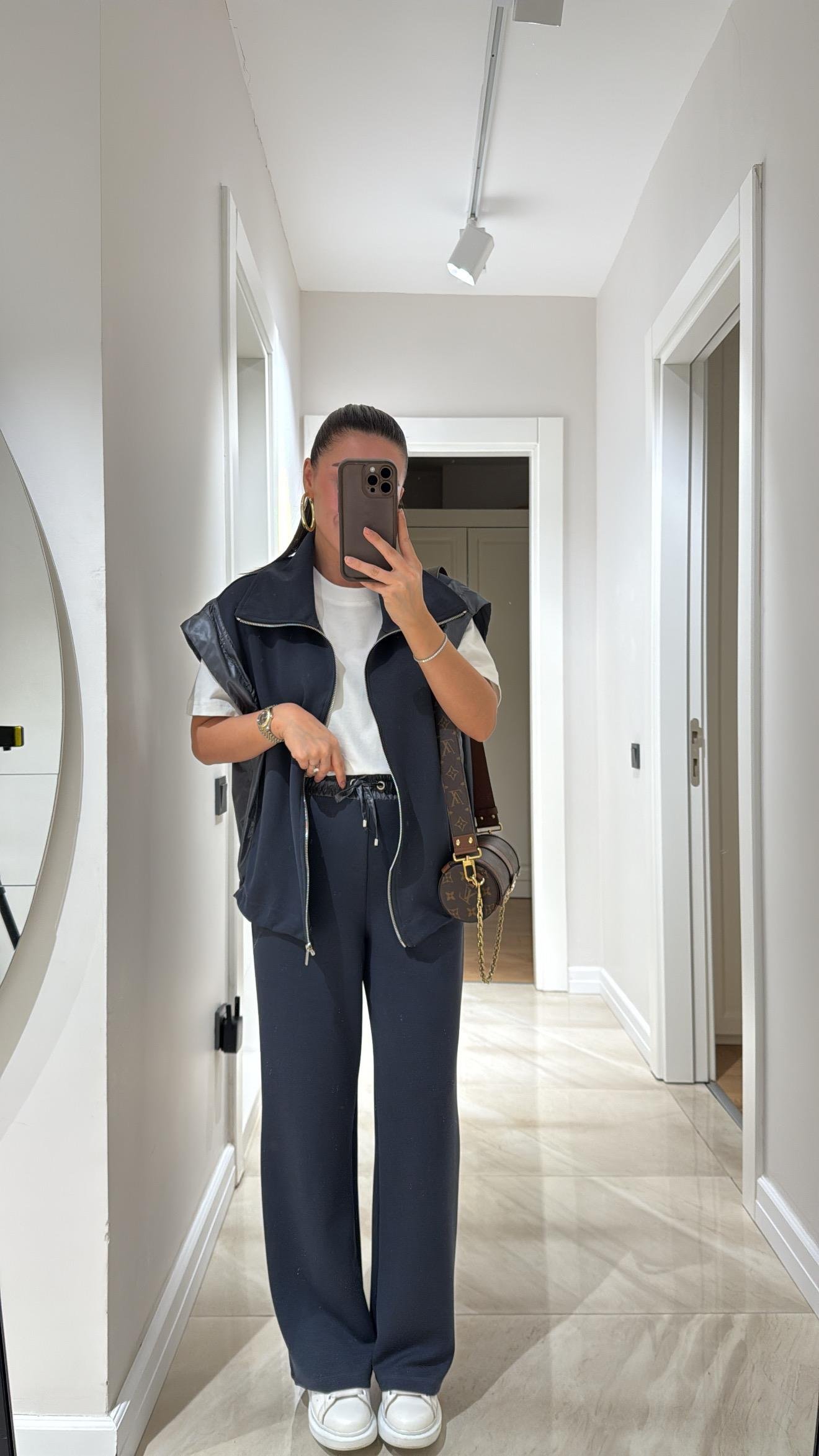 Antrasit Paraşüt Kumaş Detaylı Marka Model Takım