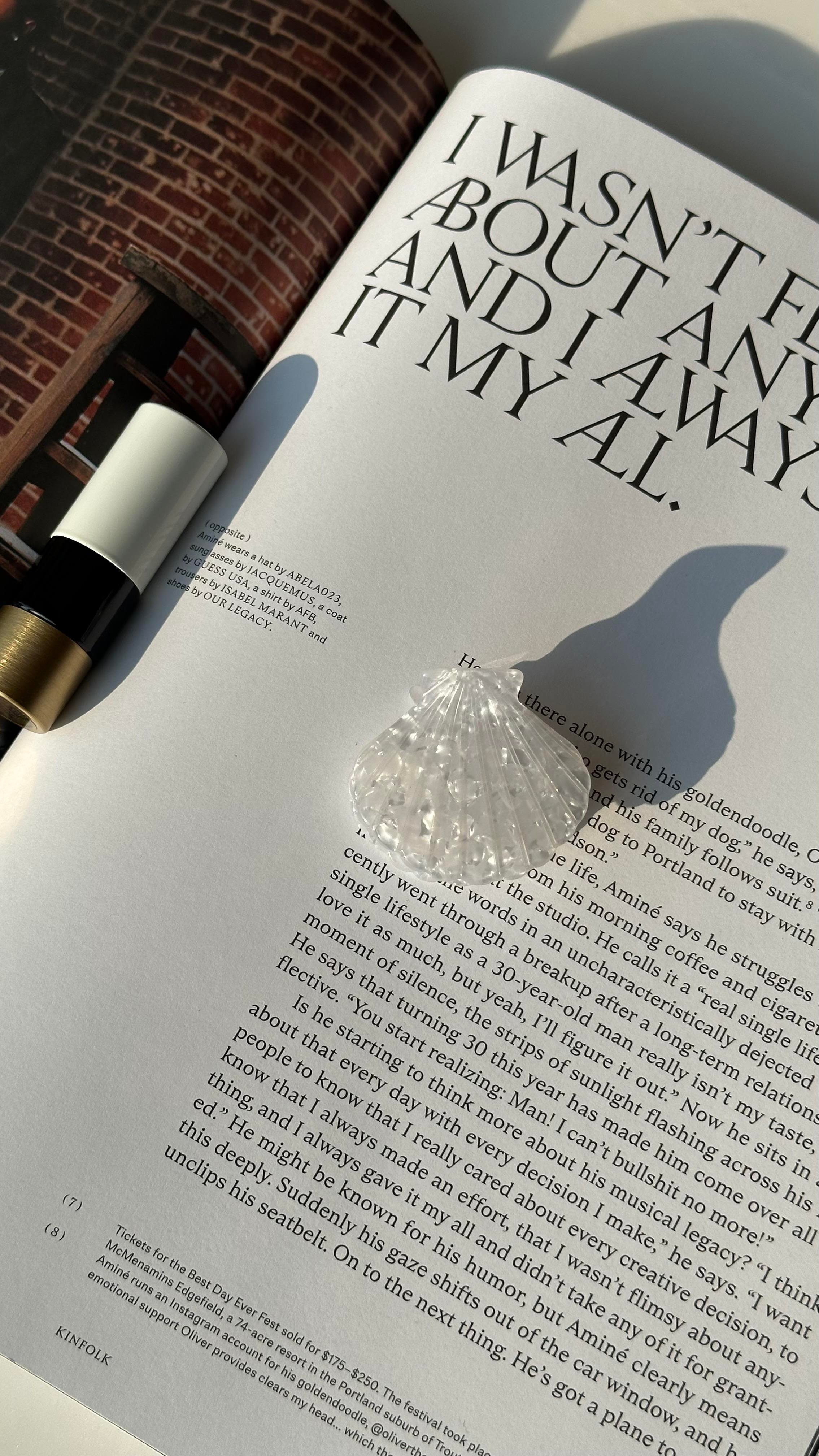 Beyaz Sedefli İstiridye Mandal Toka