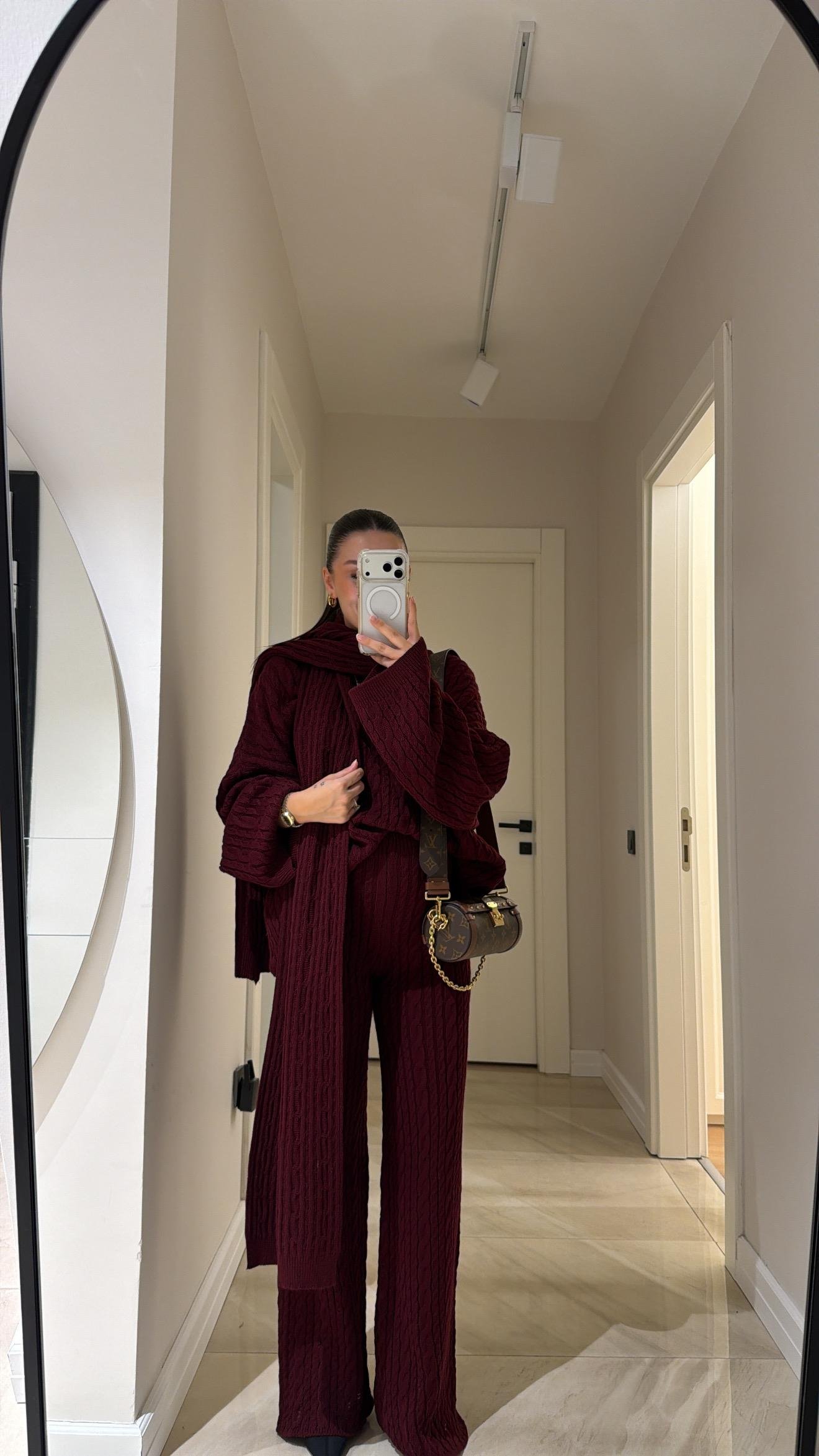 Bordo Atkılı Marka Model Pantolon Takım