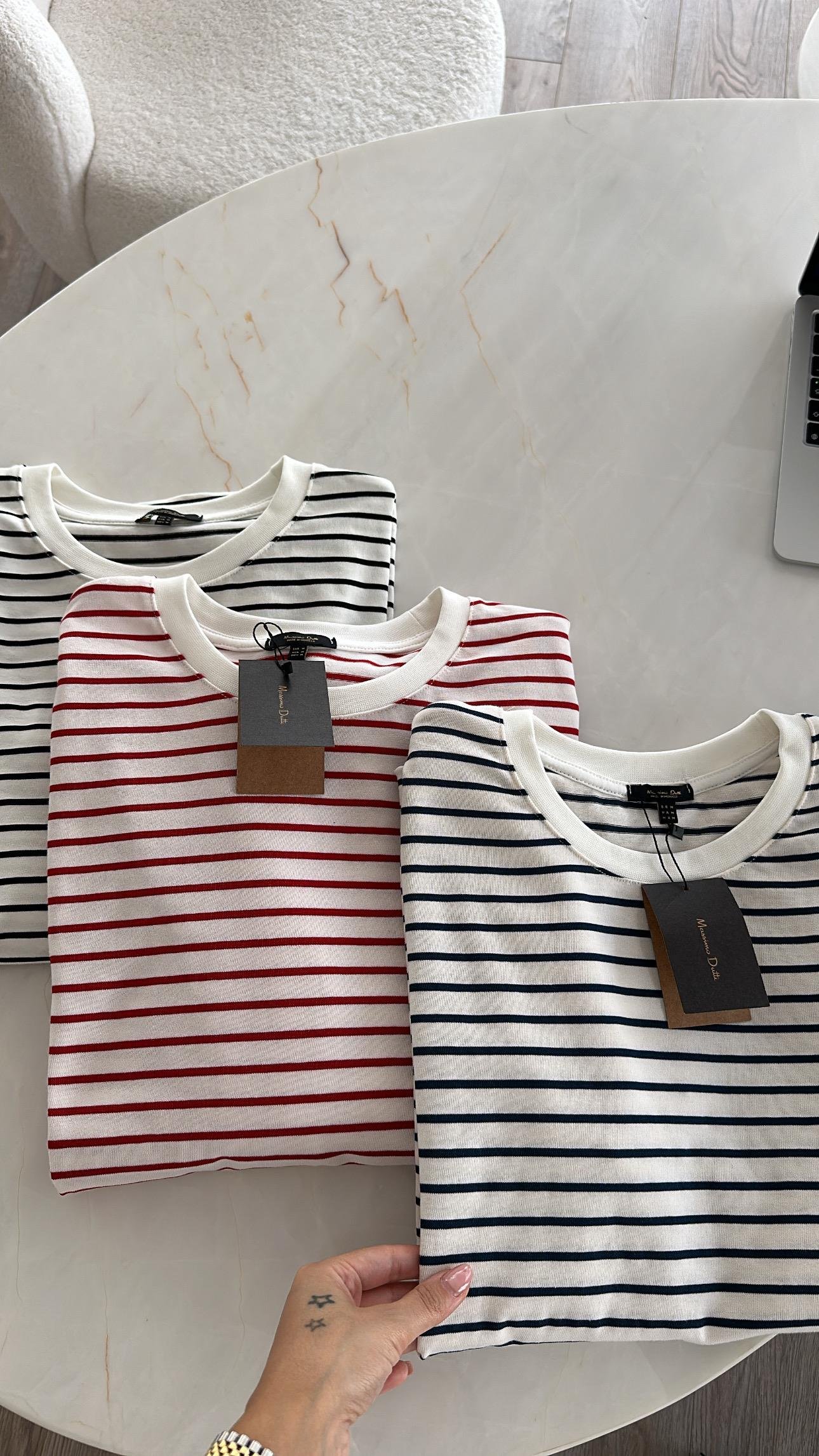 Ekru Kırmızı Çizgili Marka Model İnce Sweat 