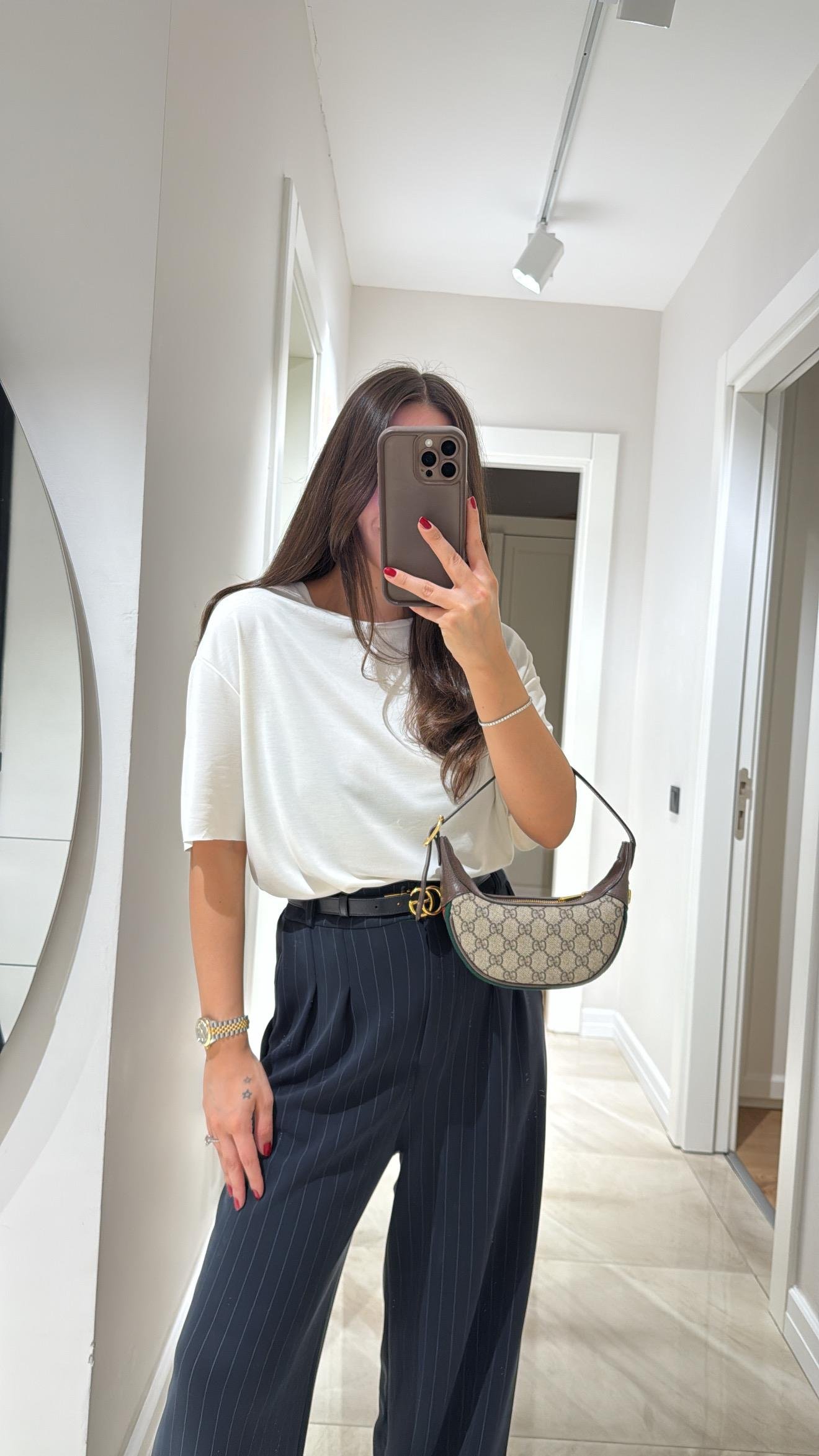 Ekru Modal Kumaş Lazer Kesim Marka Model Tişört