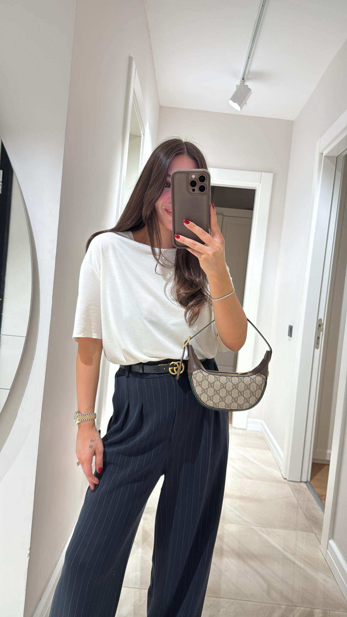 Ekru Modal Kumaş Lazer Kesim Marka Model Tişört