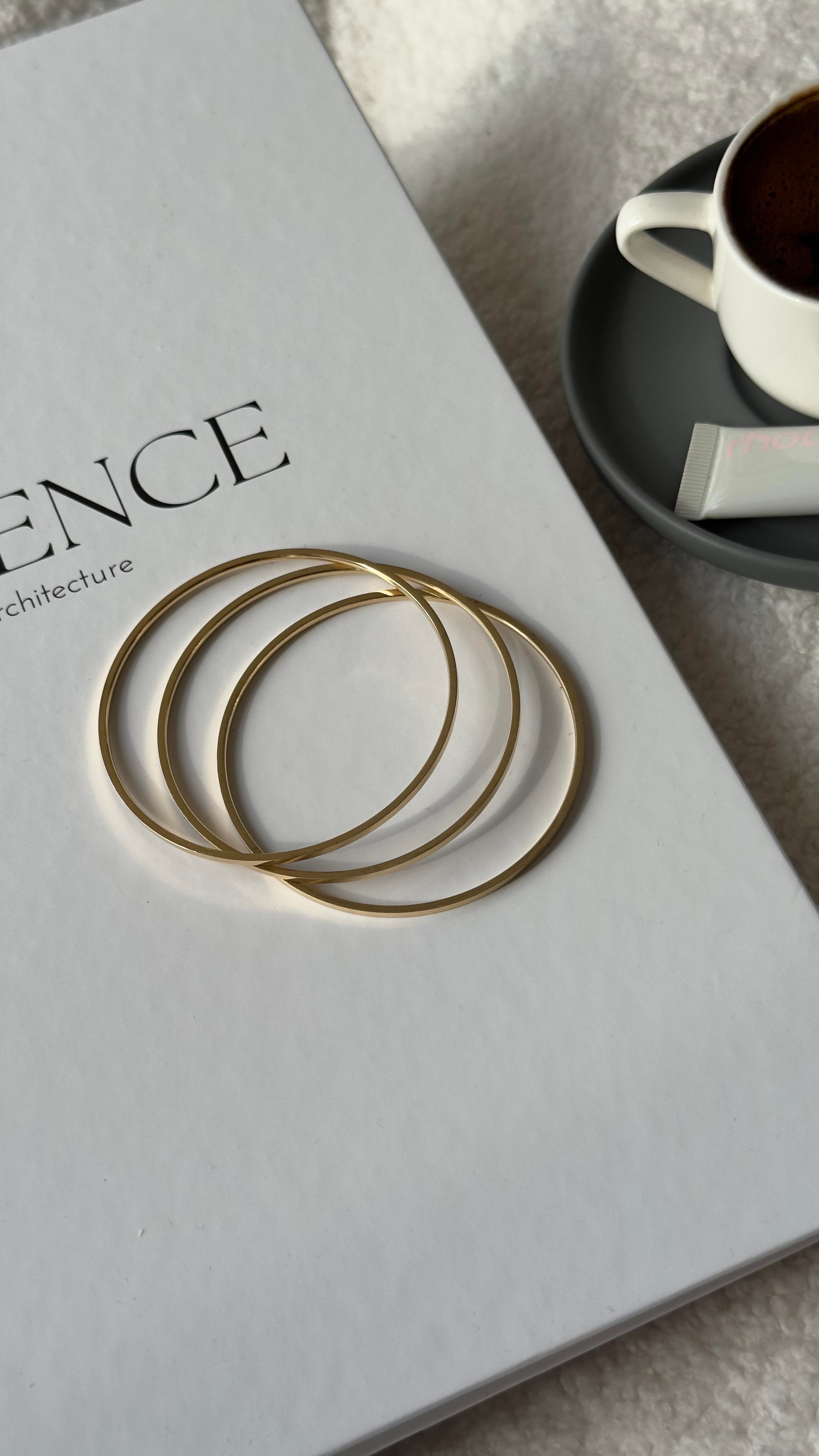 Gold 3lü Ajda Model Bileklik