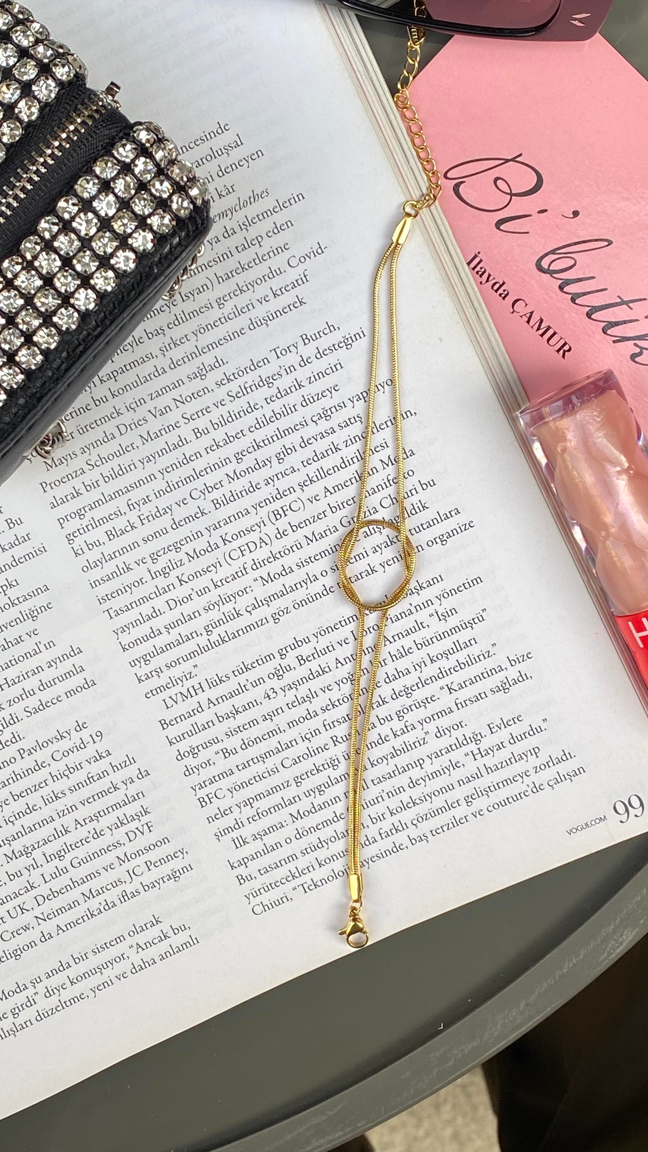 Gold Bağlama Detaylı Bileklik