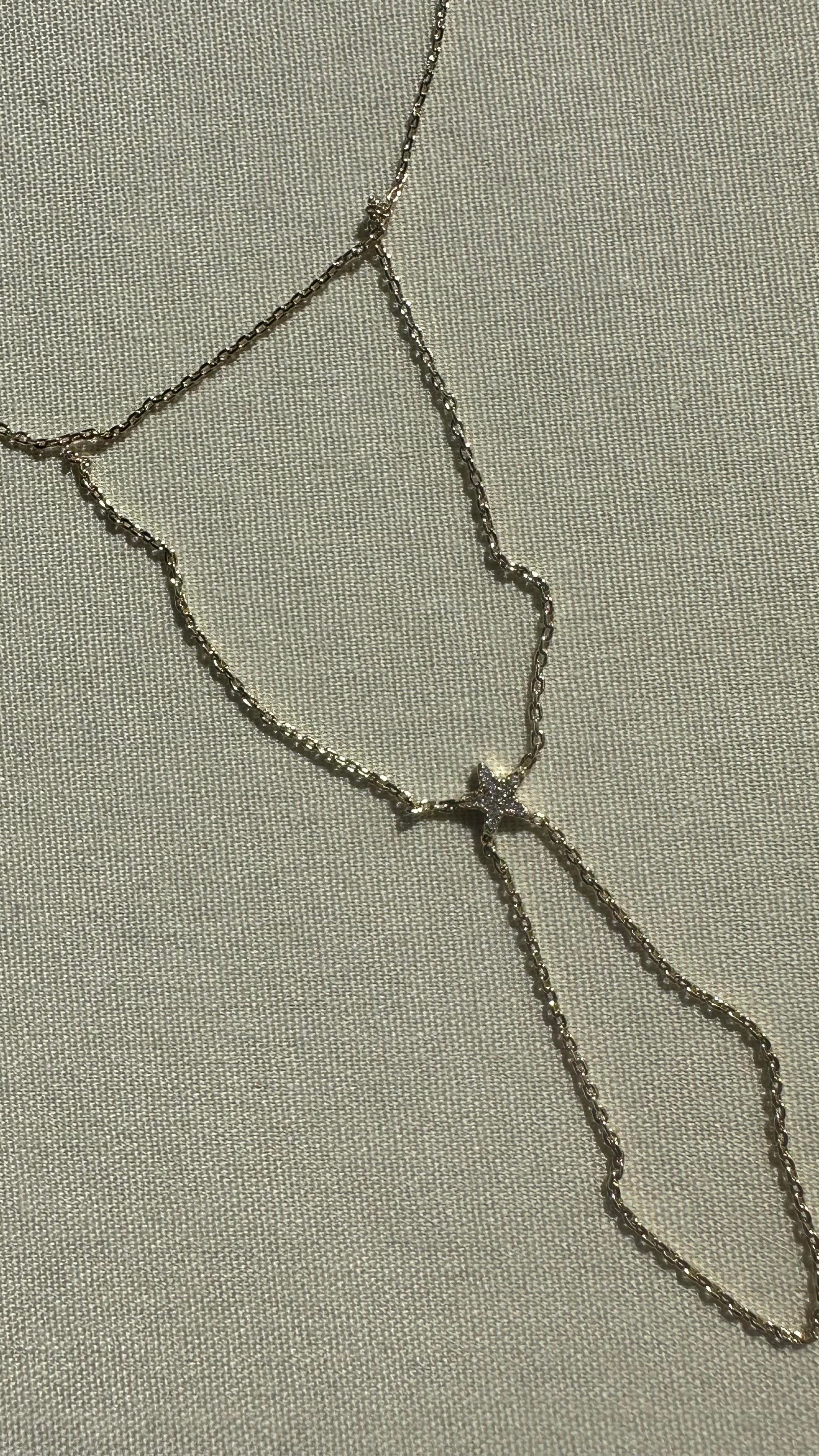 Gold Bağlamalı Yıldız Detaylı Şahmerdan