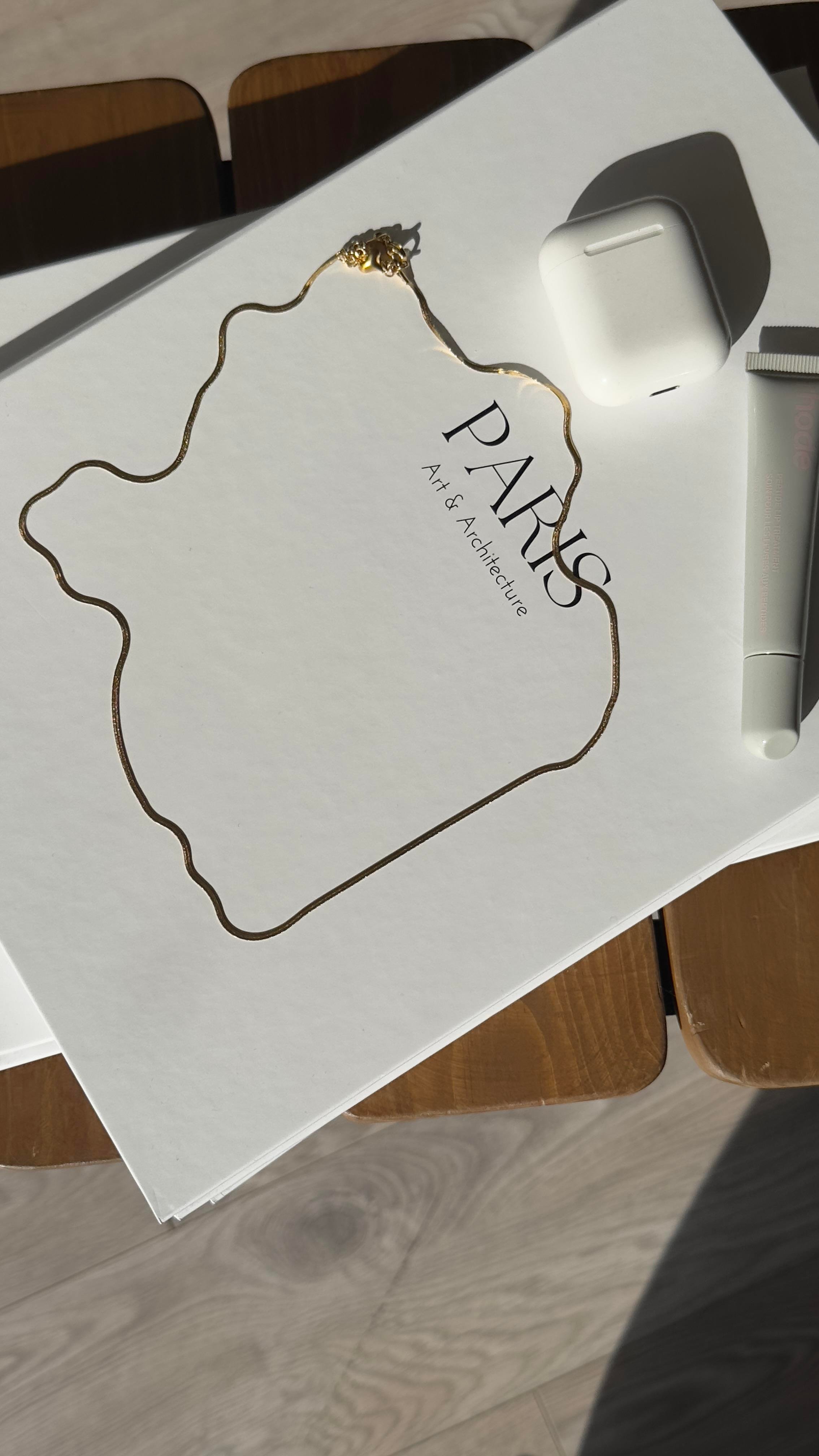 Gold Balık Sırtı İnce Kolye 