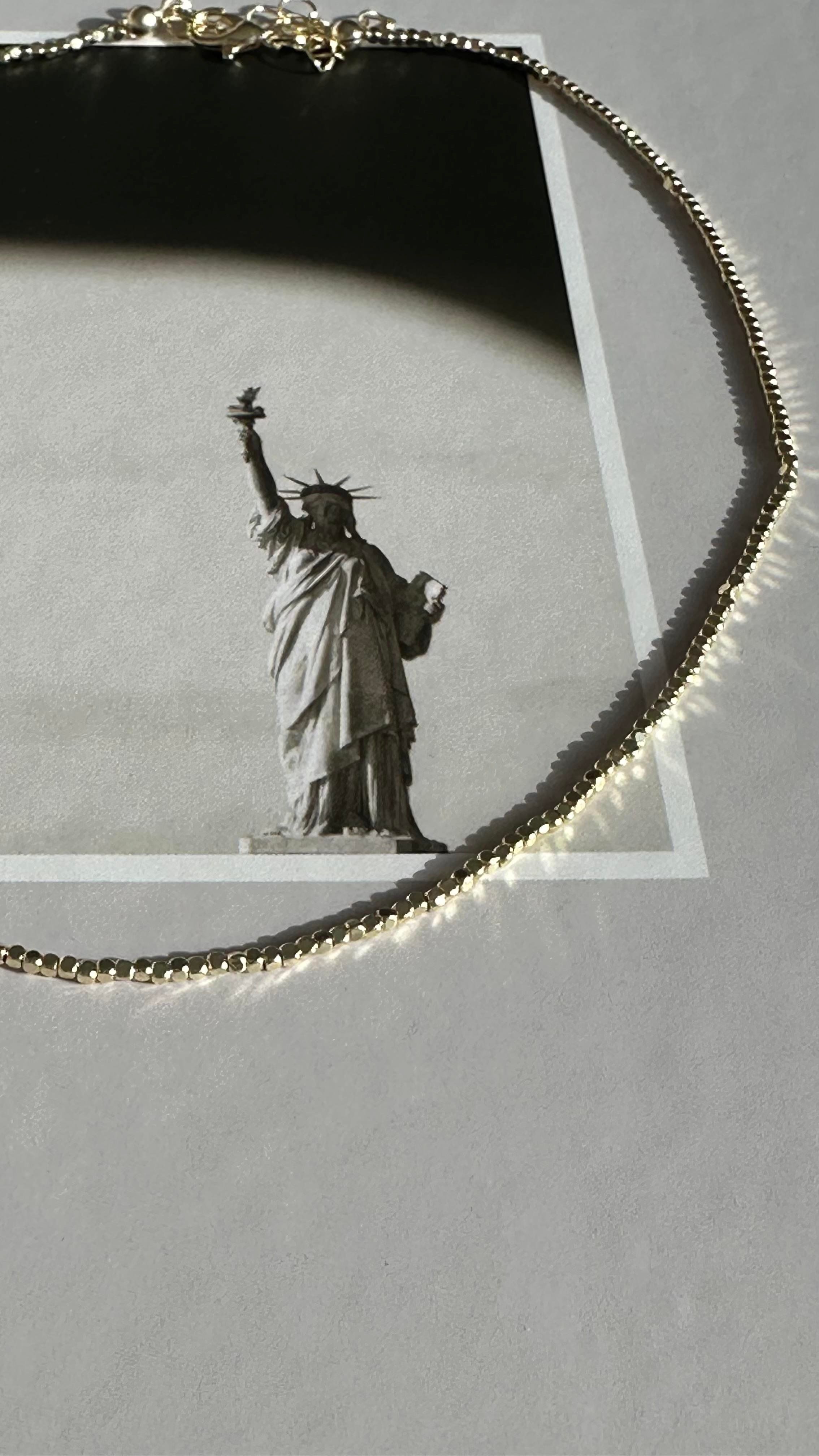 Gold Boncuk Çelik Kolye