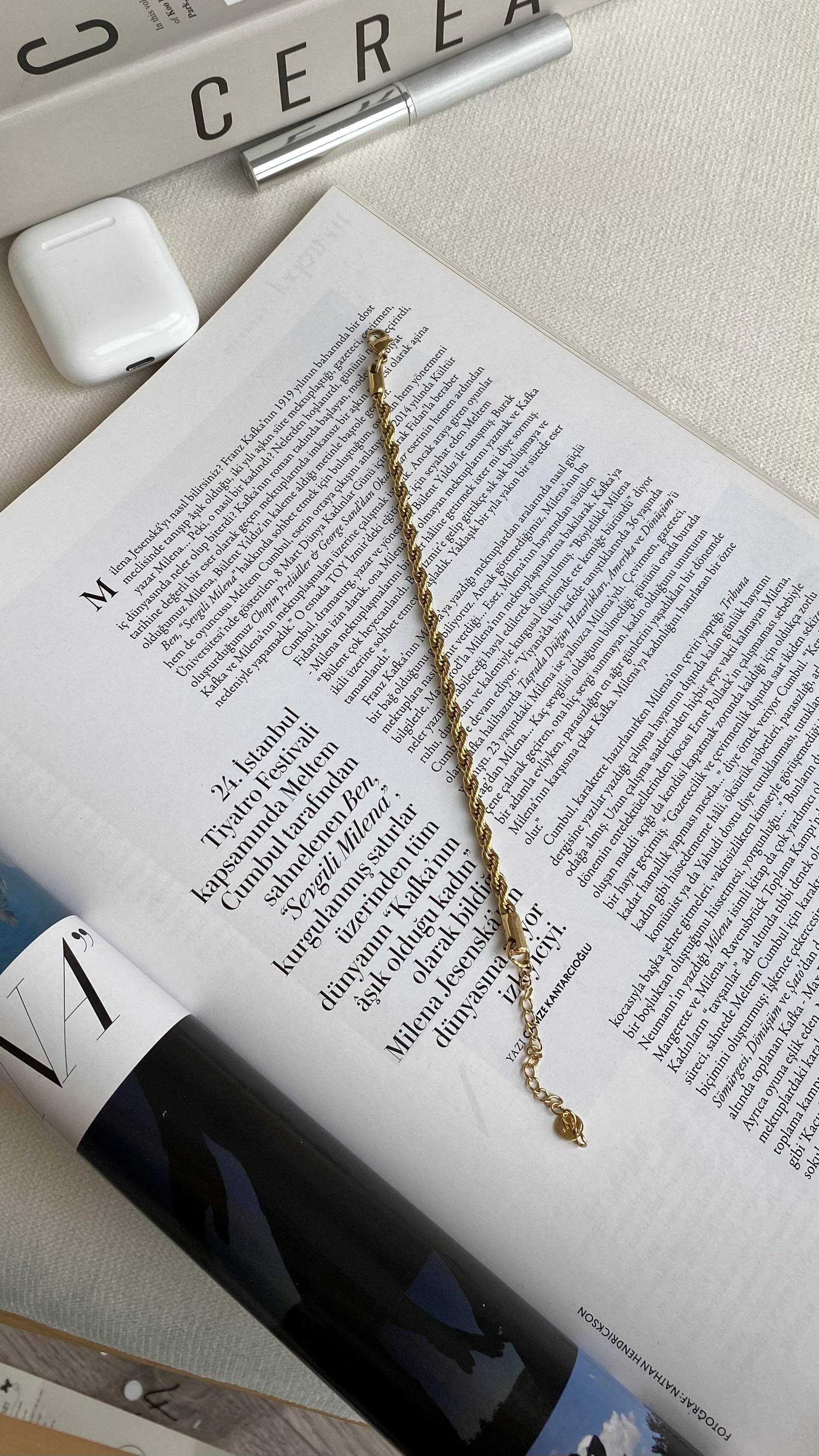 Gold Zincir Bileklik