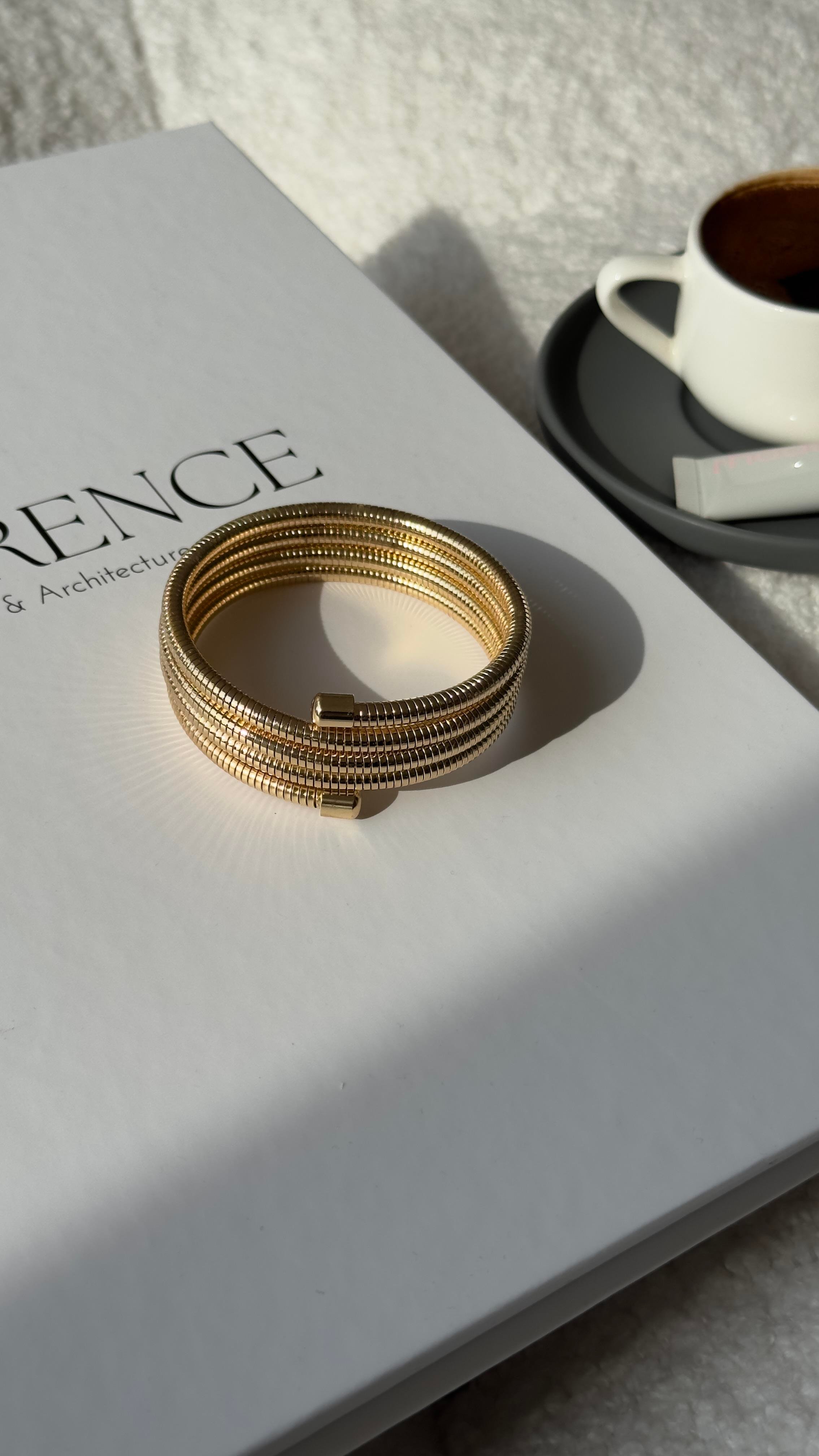 Kahve Çoklu Görünüm Kelepçe Bileklik