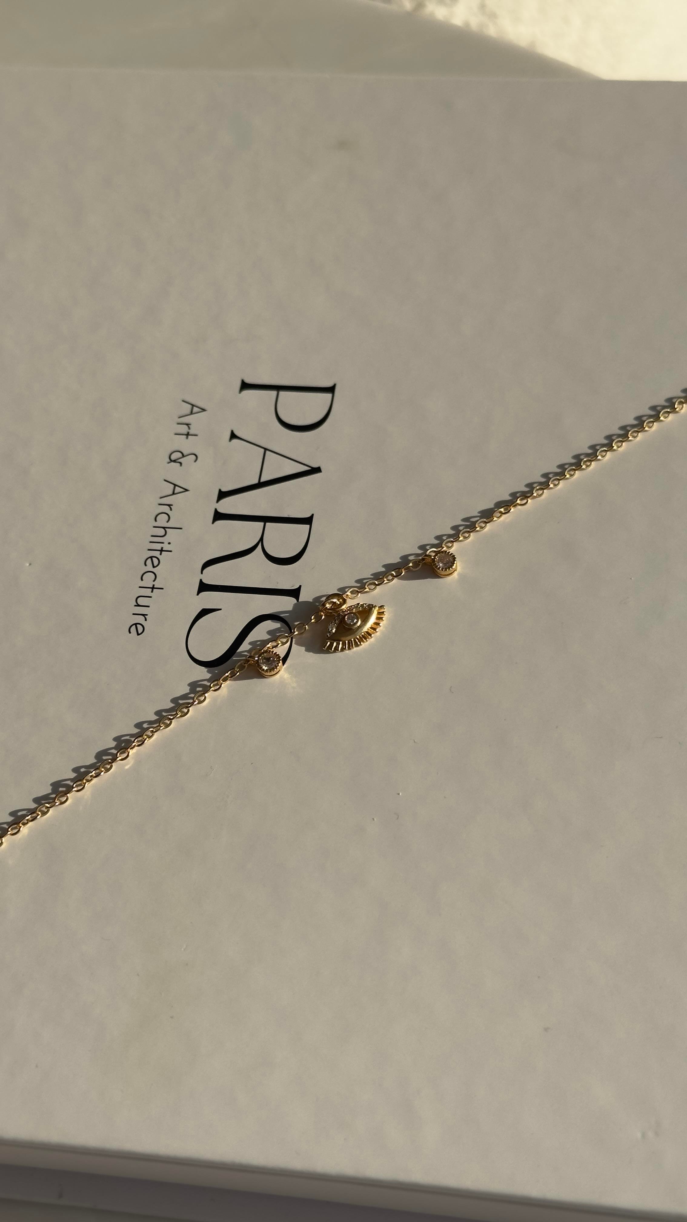 Gold Göz Detaylı Halhal 