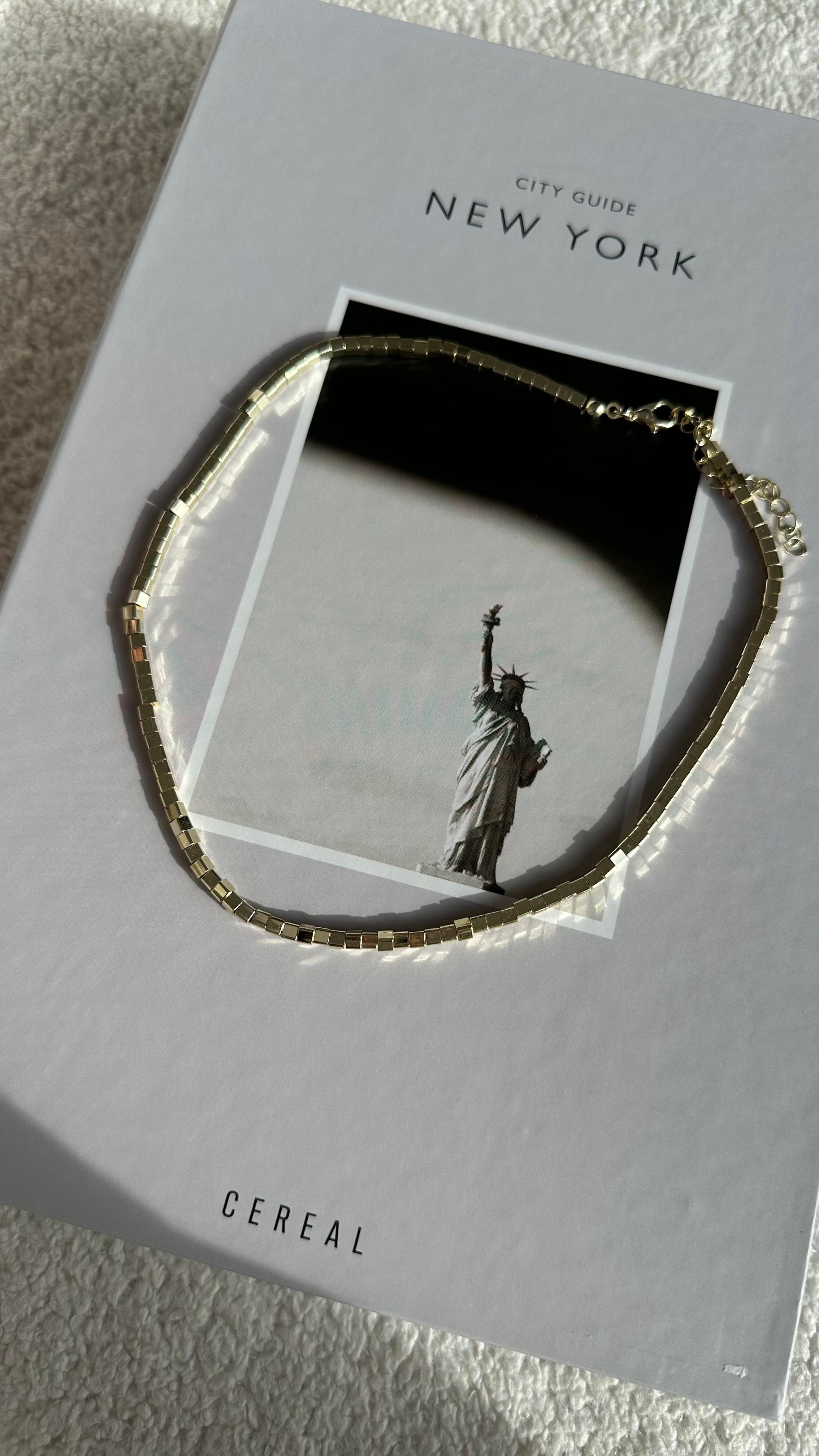 Gold Küp Çelik Kolye