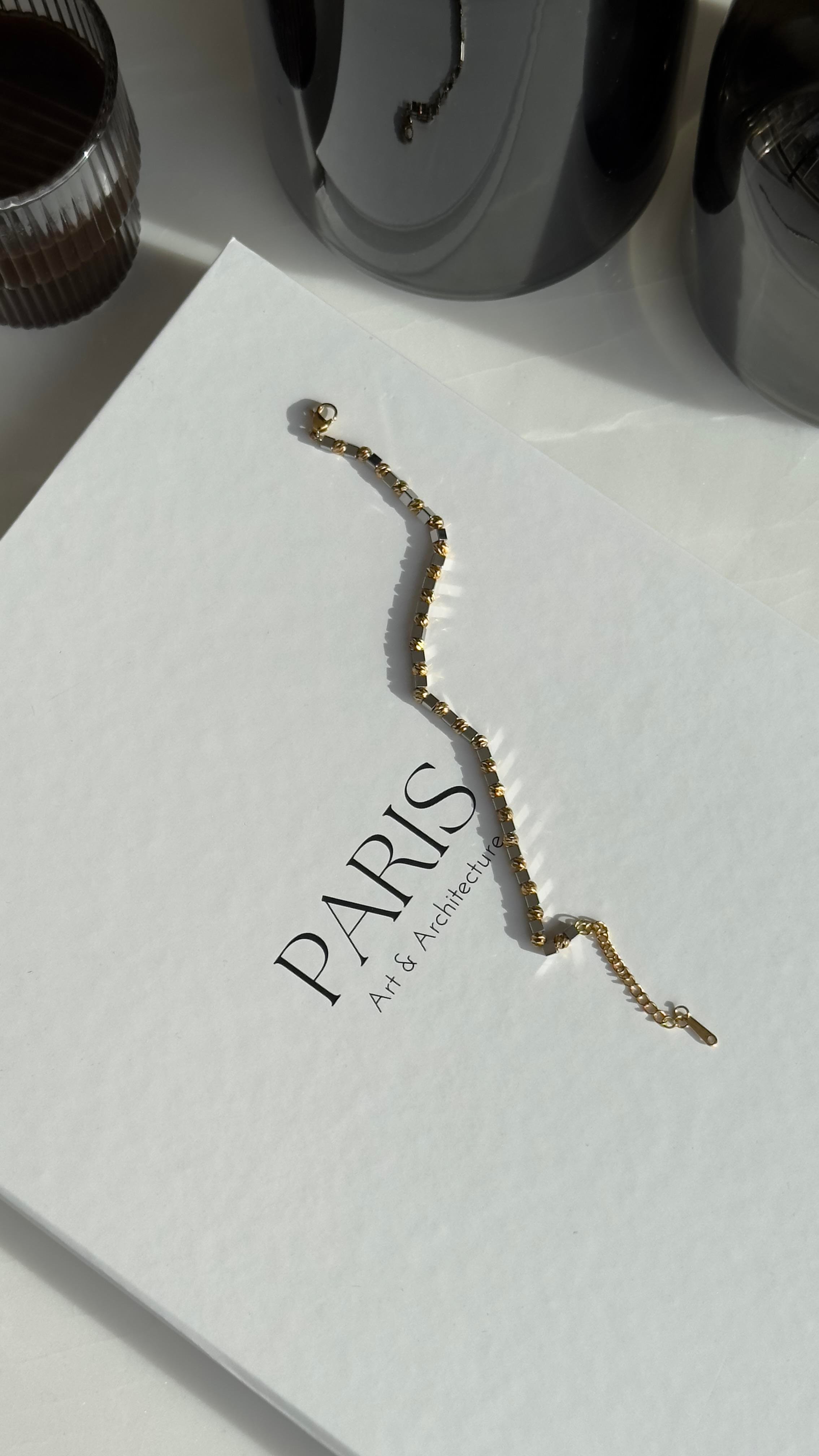 Gold Silver Dorika Bileklik