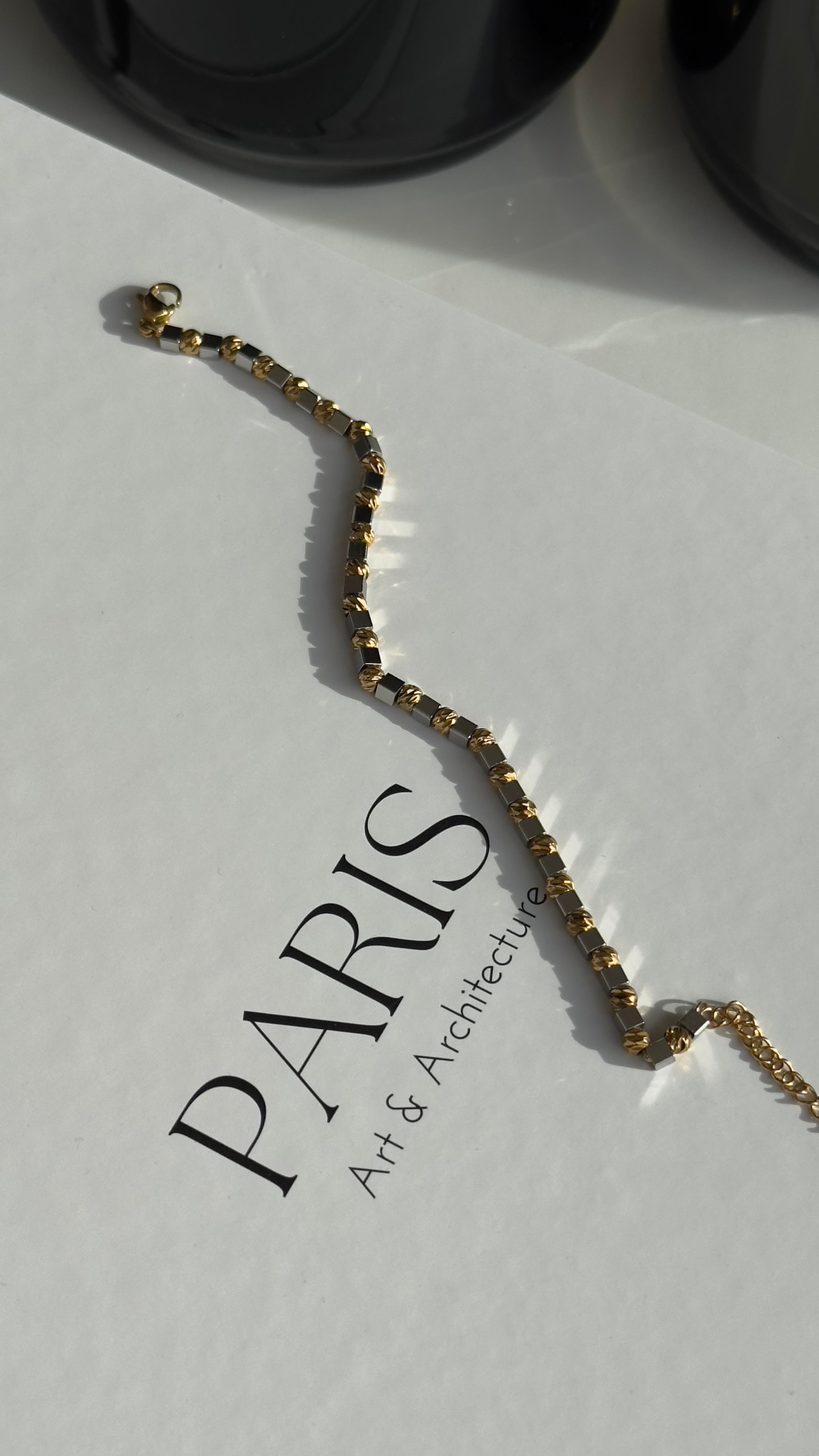 Gold Silver Dorika Bileklik