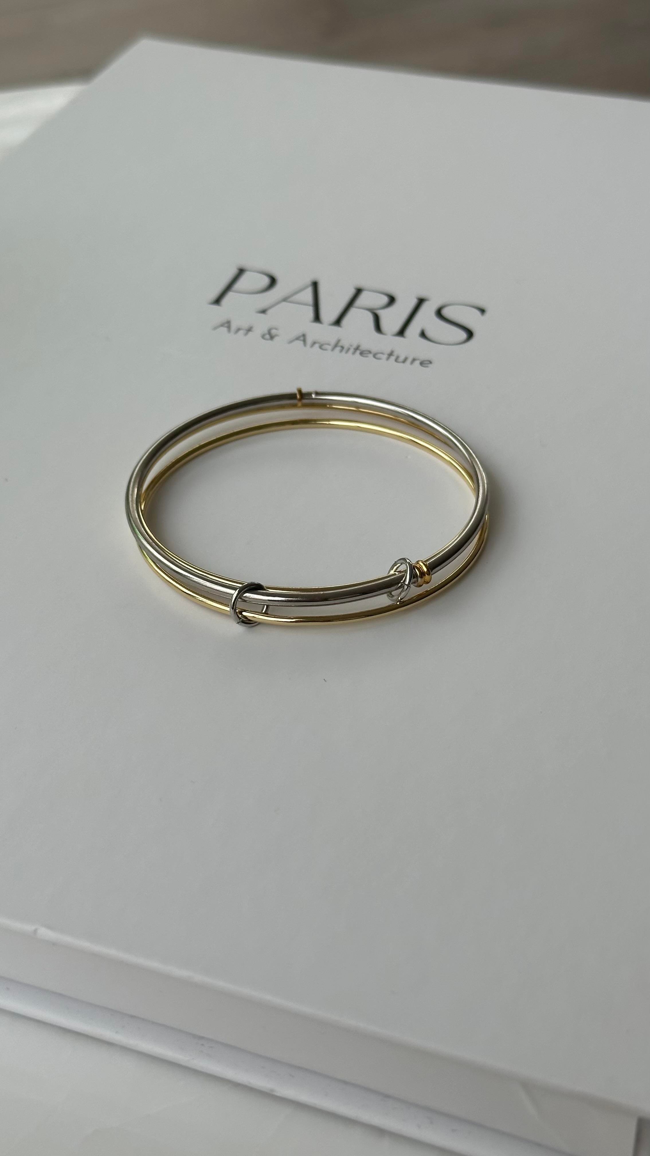 Gold Silver Üçlü Bileklik 