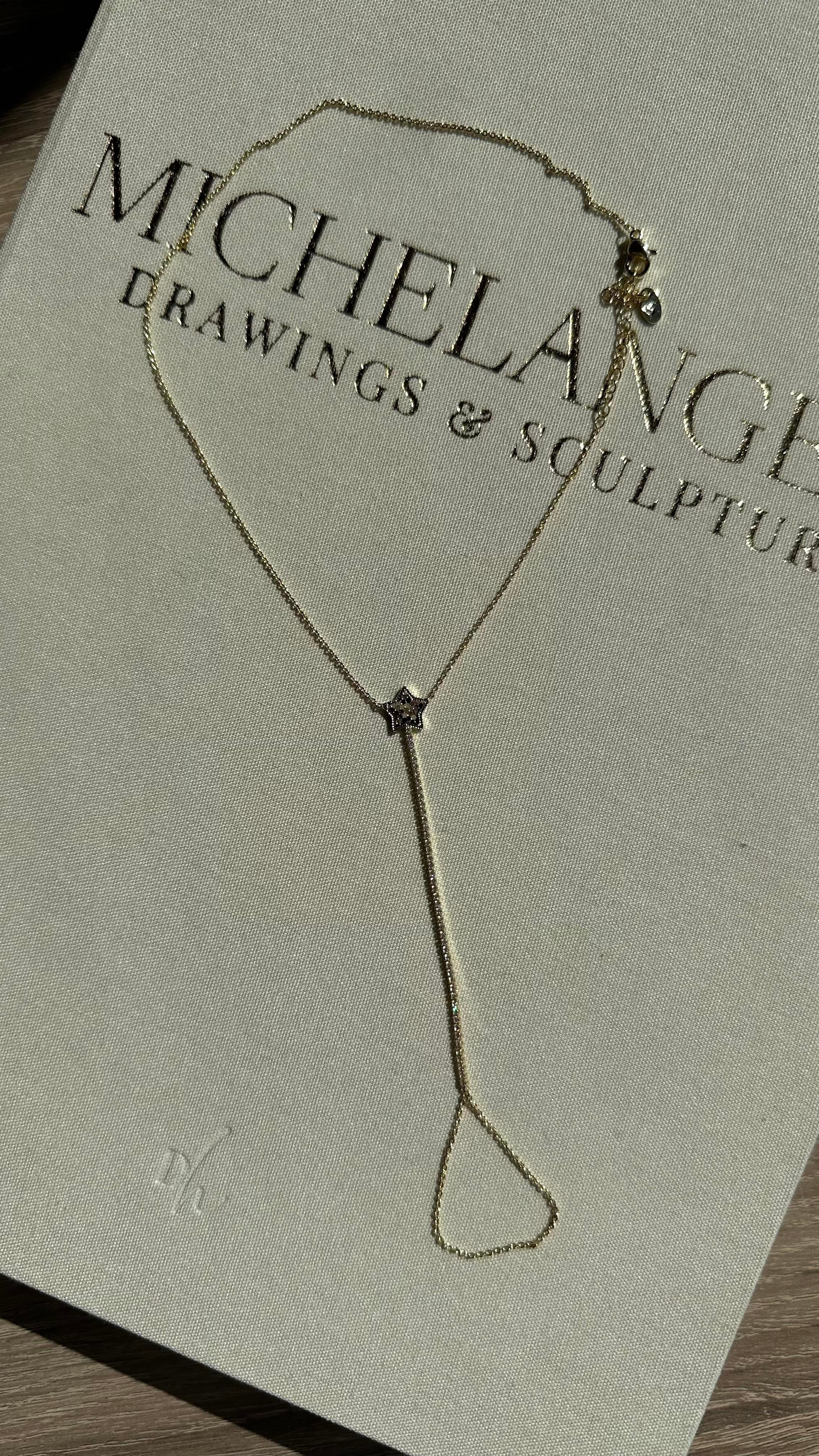 Gold Yıldız Detaylı Taşlı Şahmerdan