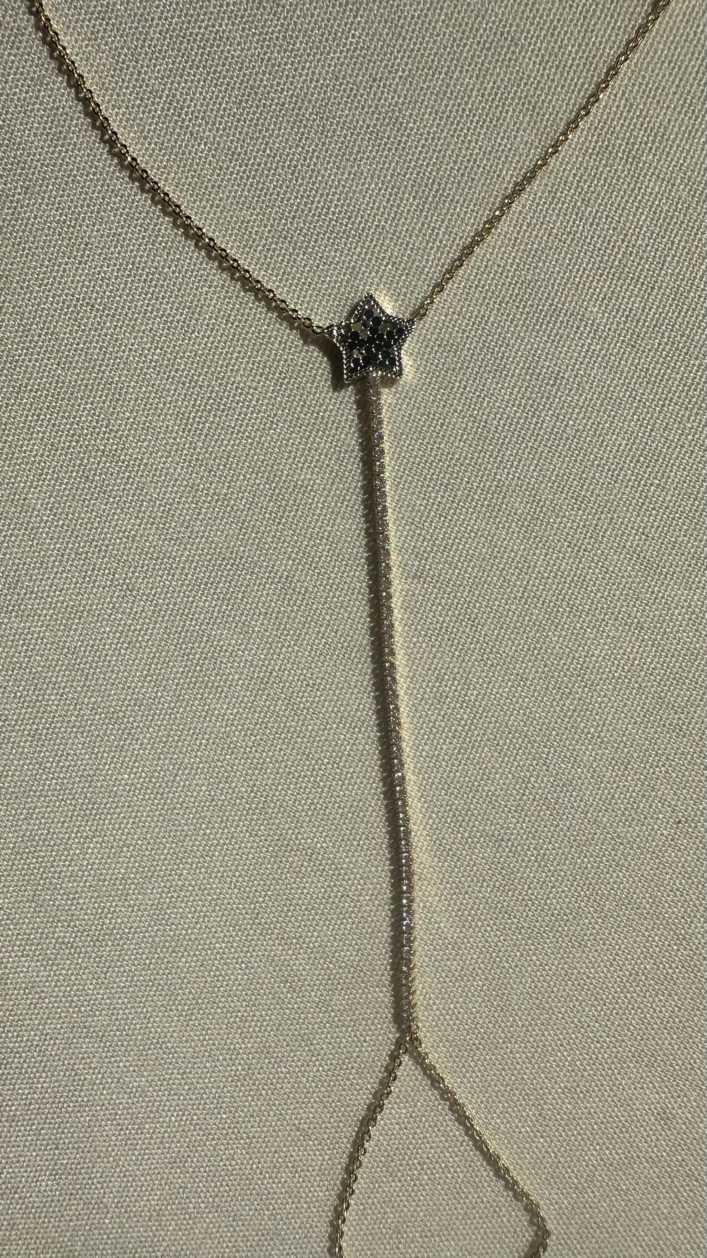 Gold Yıldız Detaylı Taşlı Şahmerdan