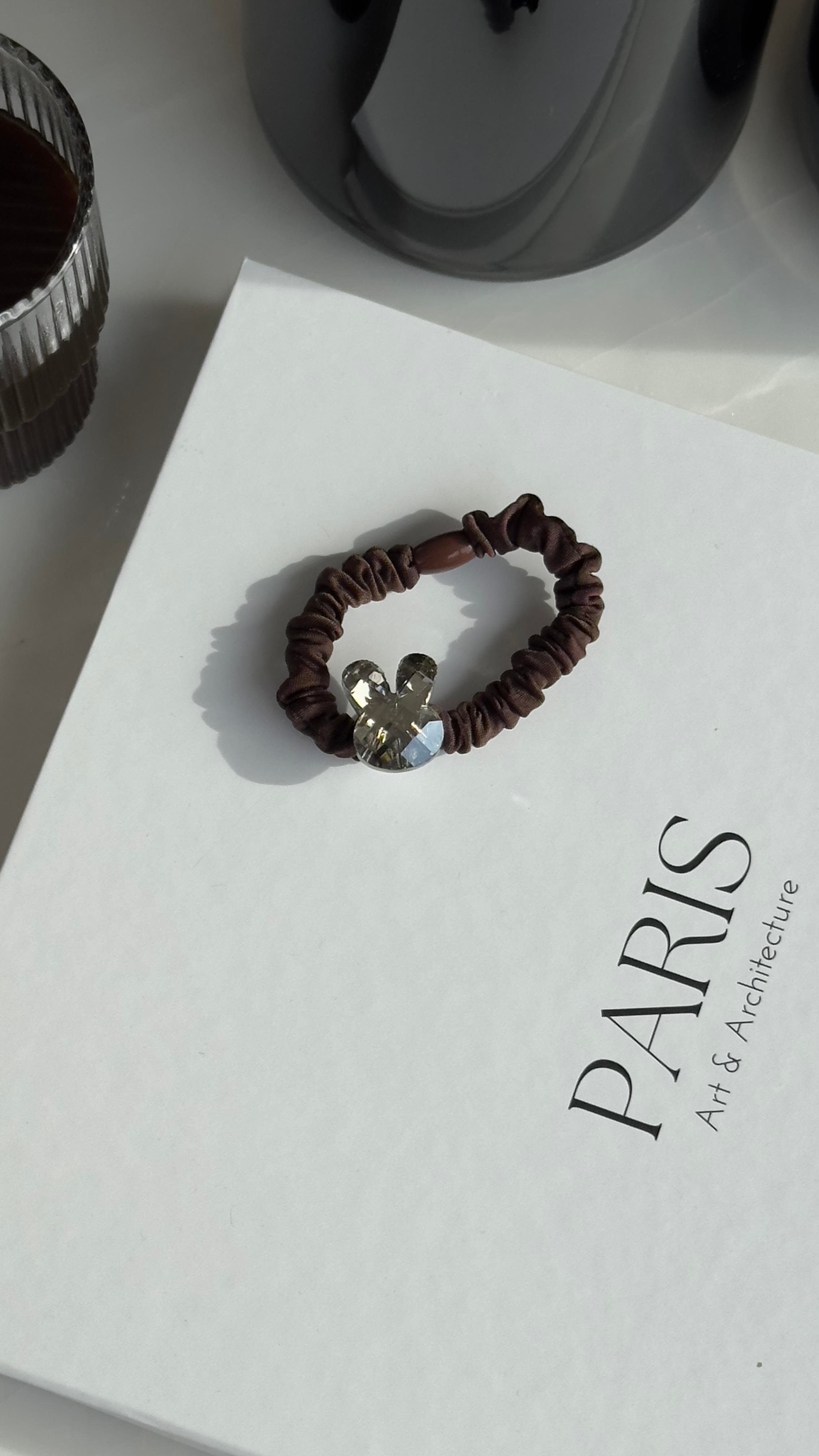 Kahverengi Tavşan Taşlı Toka Bandı