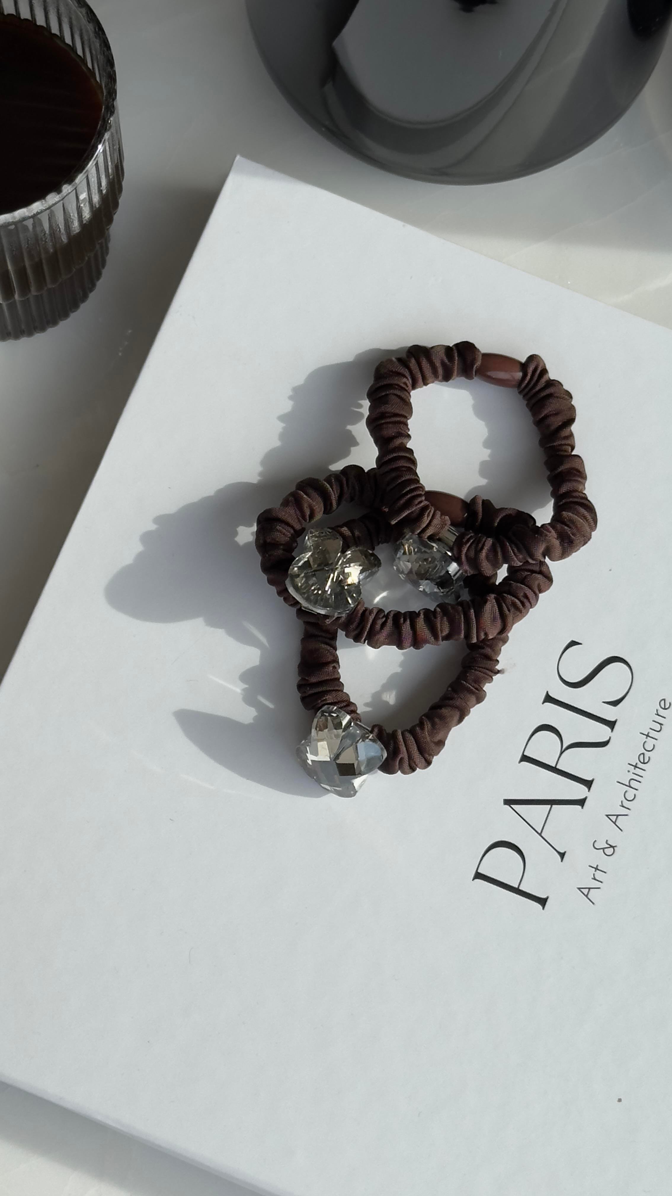 Kahverengi Tavşan Taşlı Toka Bandı