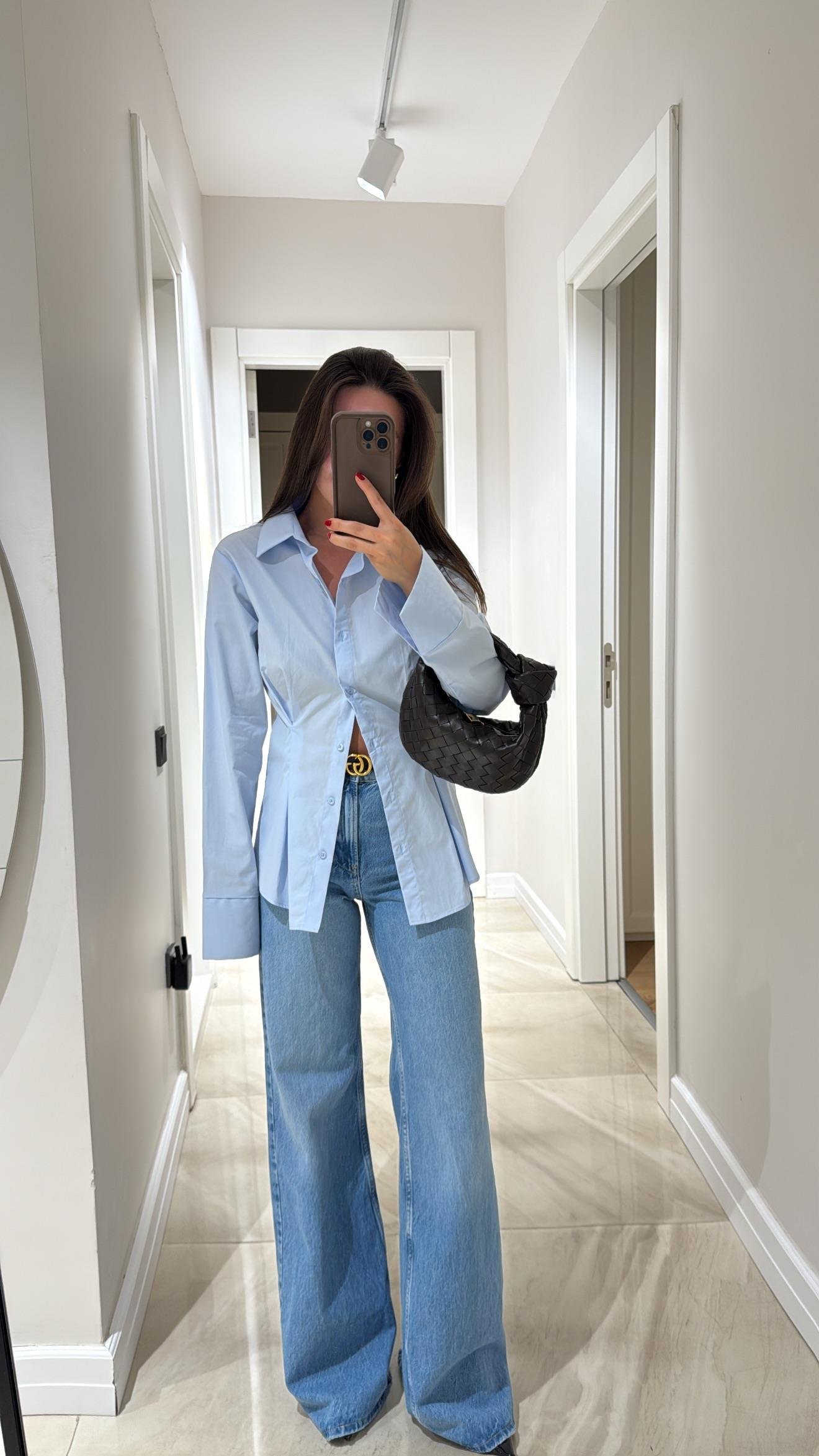 Mavi Geniş Paça Marka Model Jean 