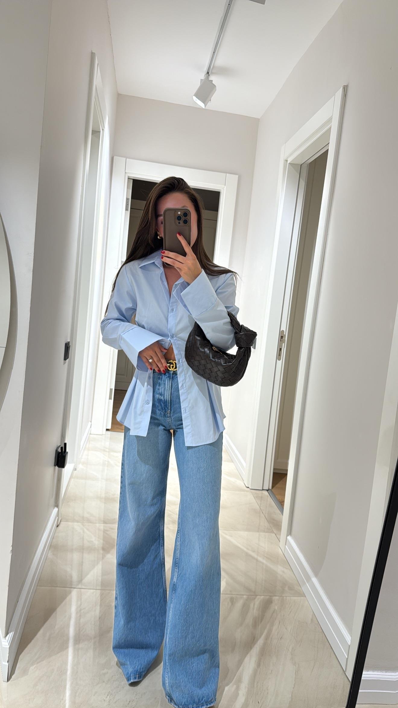 Mavi Geniş Paça Marka Model Jean 