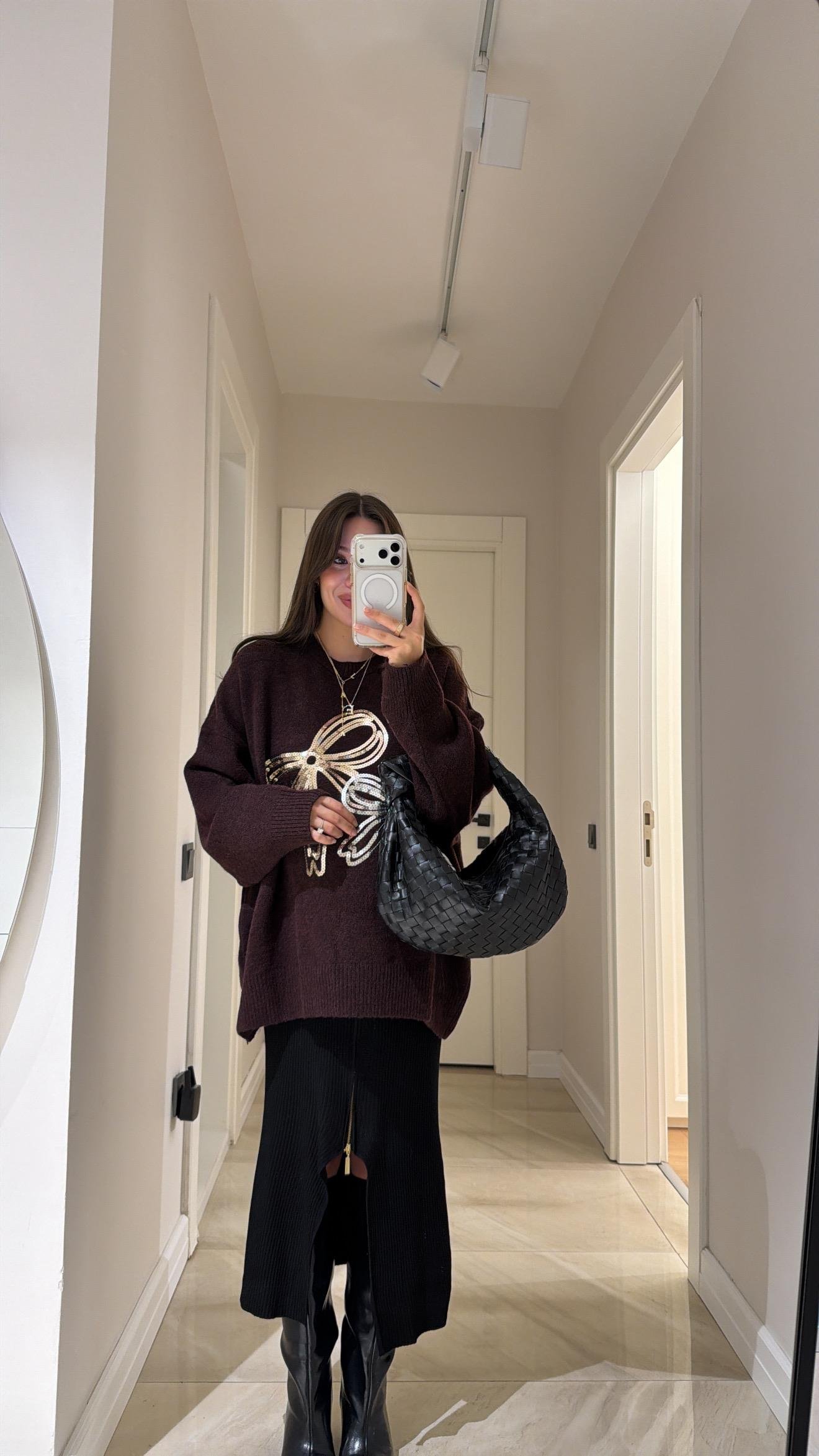 Mürdüm Pul Detaylı Marka Model Kazak