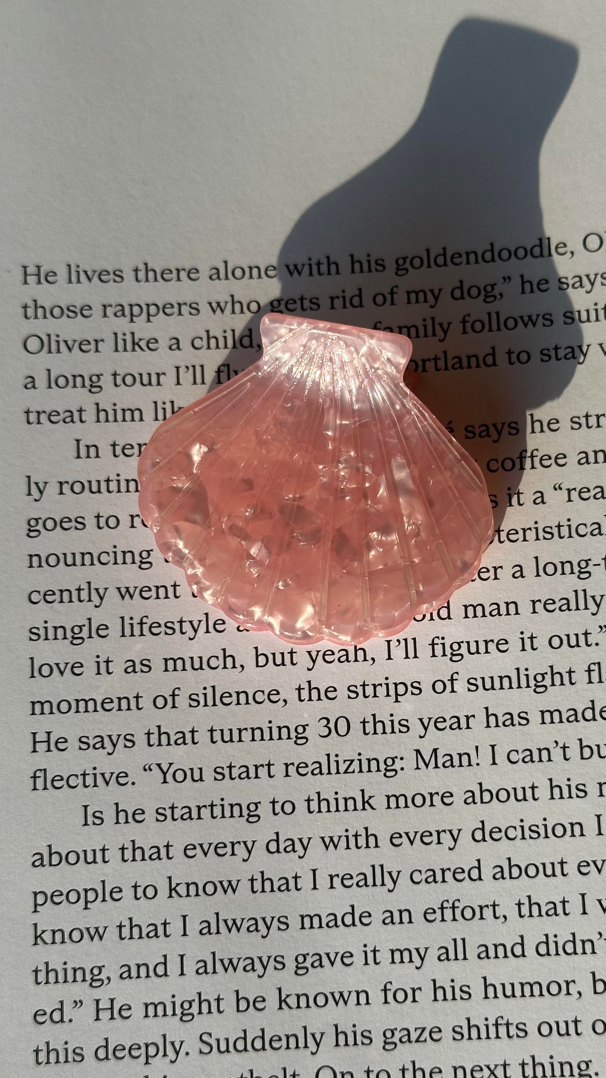 Pembe Sedefli İstiridye Mandal Toka