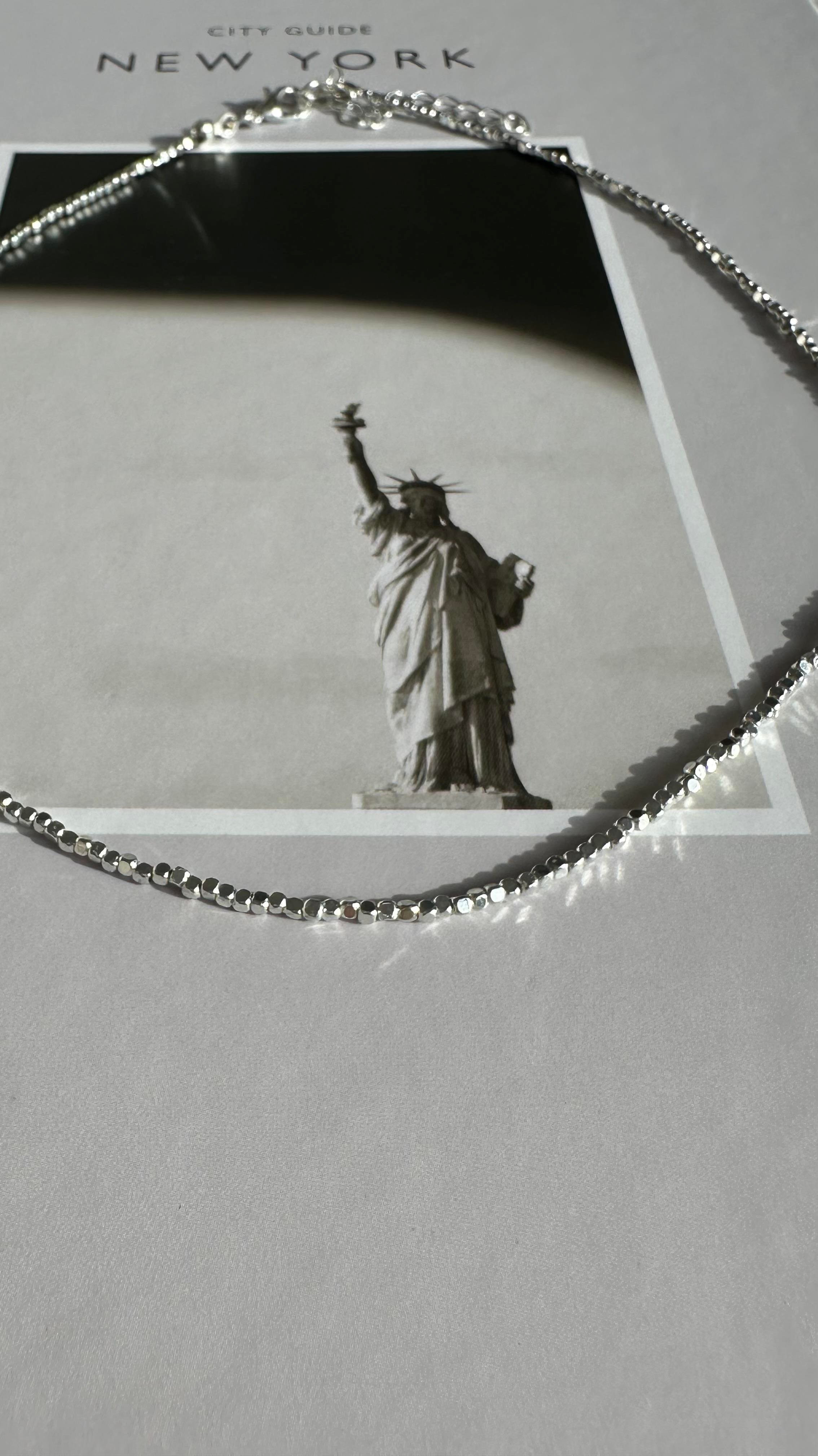 Silver Boncuk Çelik Kolye