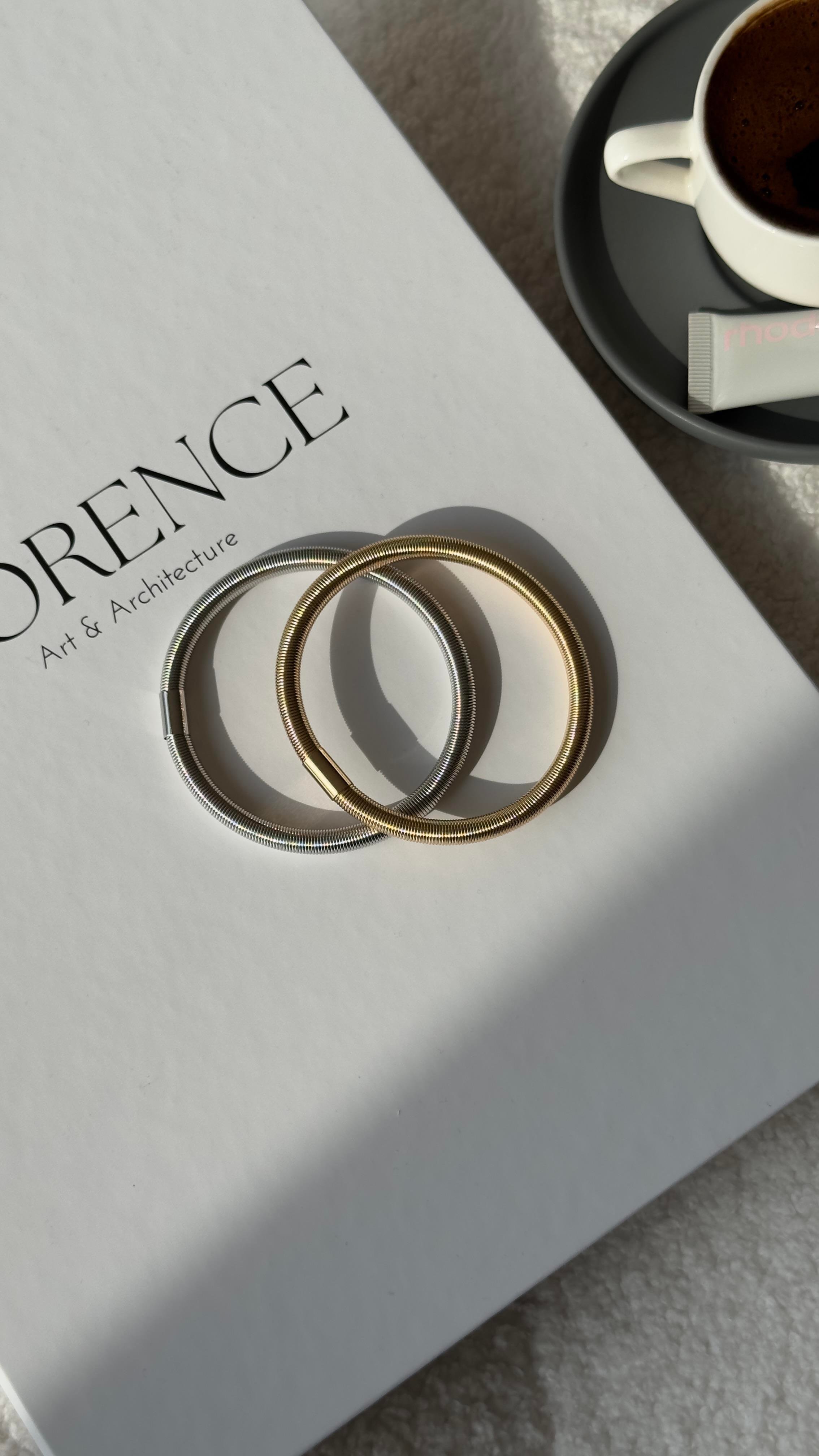 Silver Gold İkili Bileklik