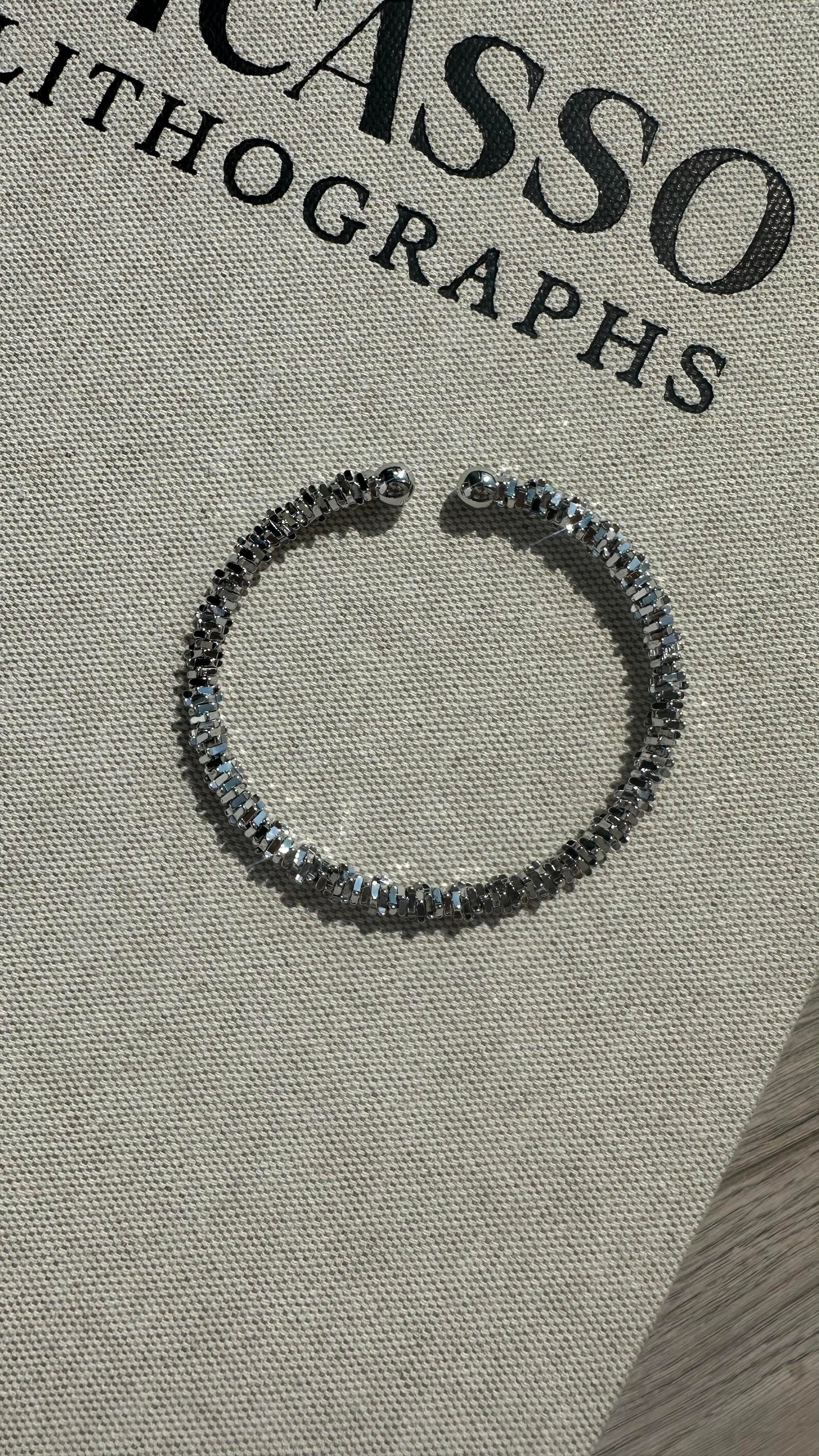 Silver Kelepçe Çelik Bileklik