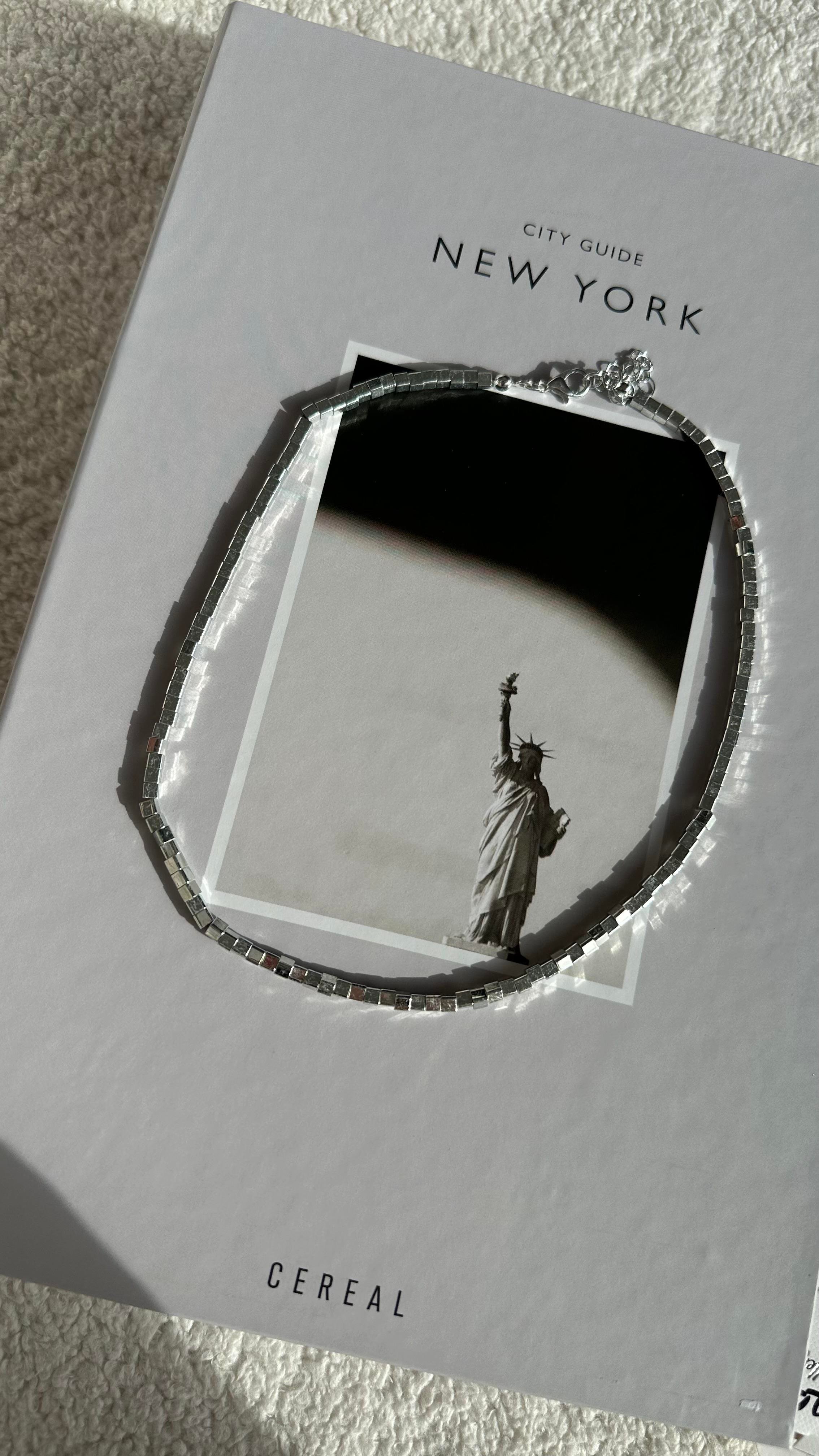 Silver Küp Çelik Kolye