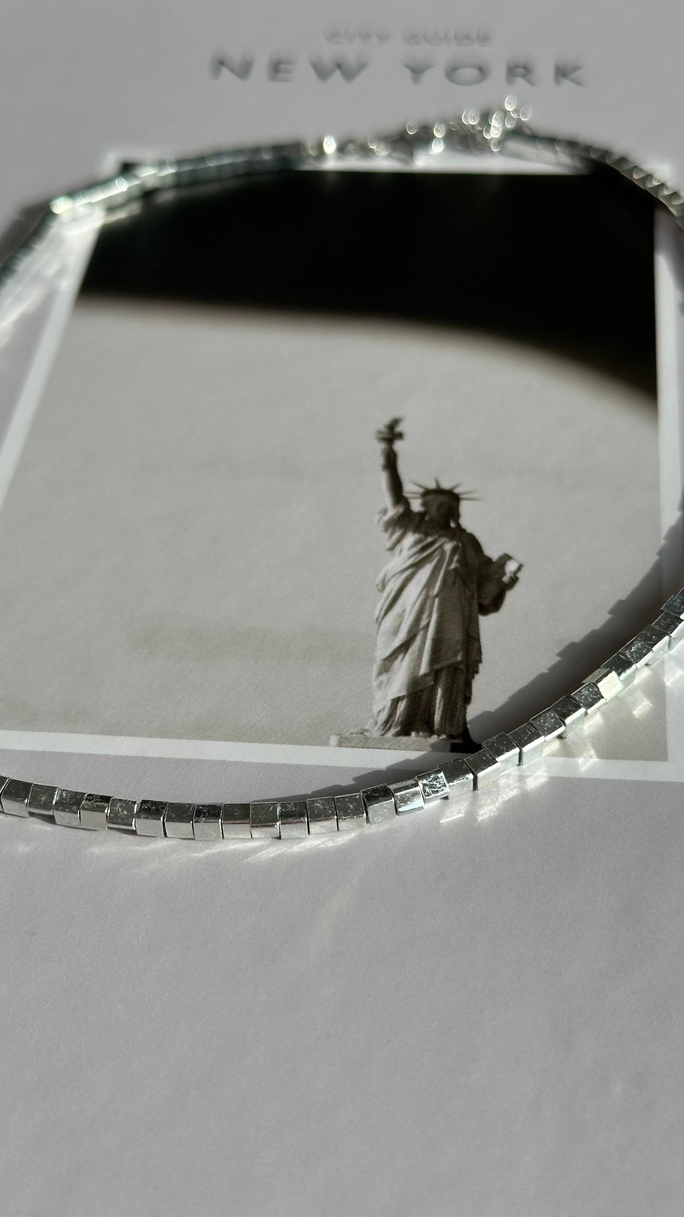 Silver Küp Çelik Kolye