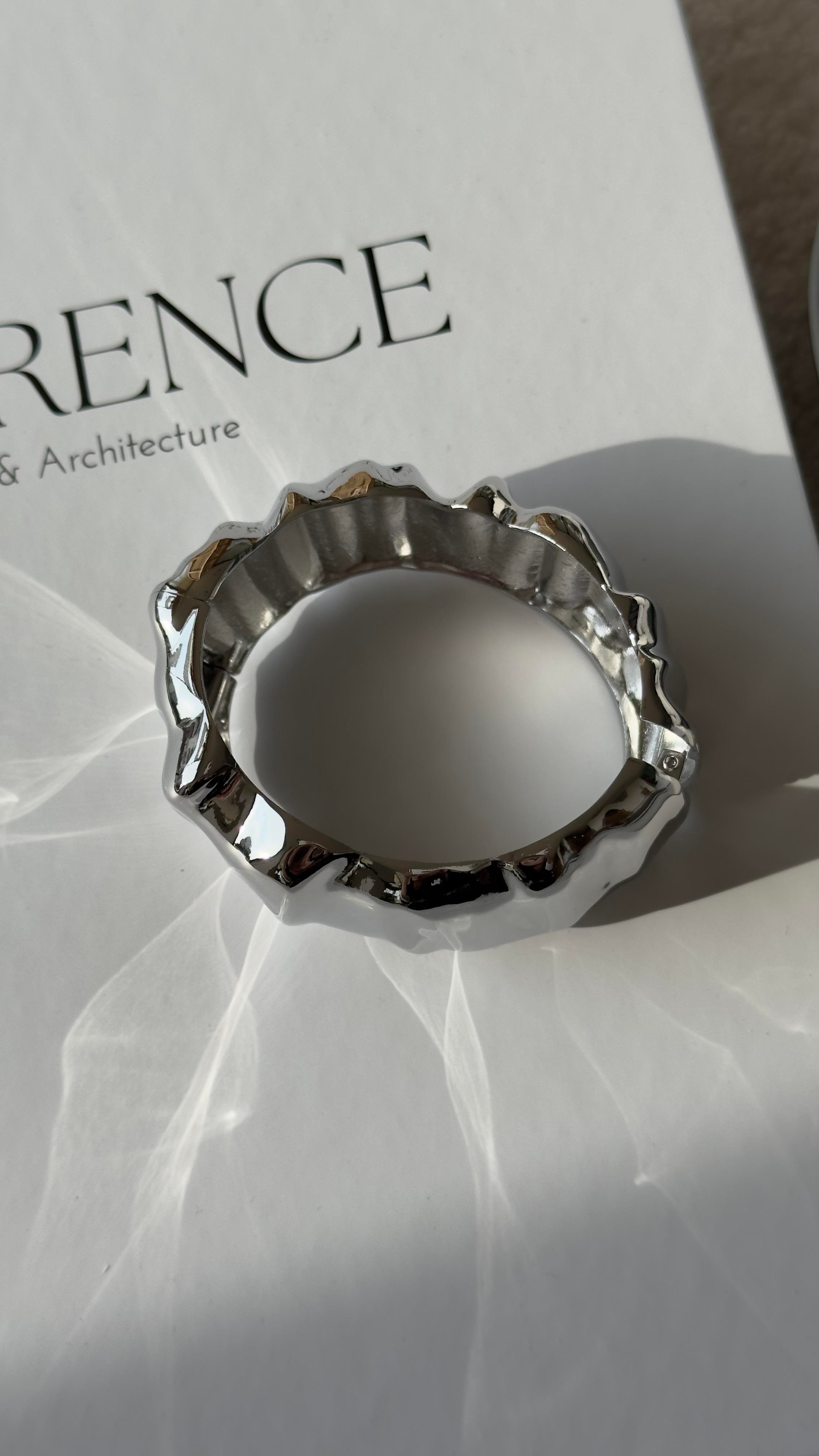 Silver Lastikli Asimetrik Bileklik