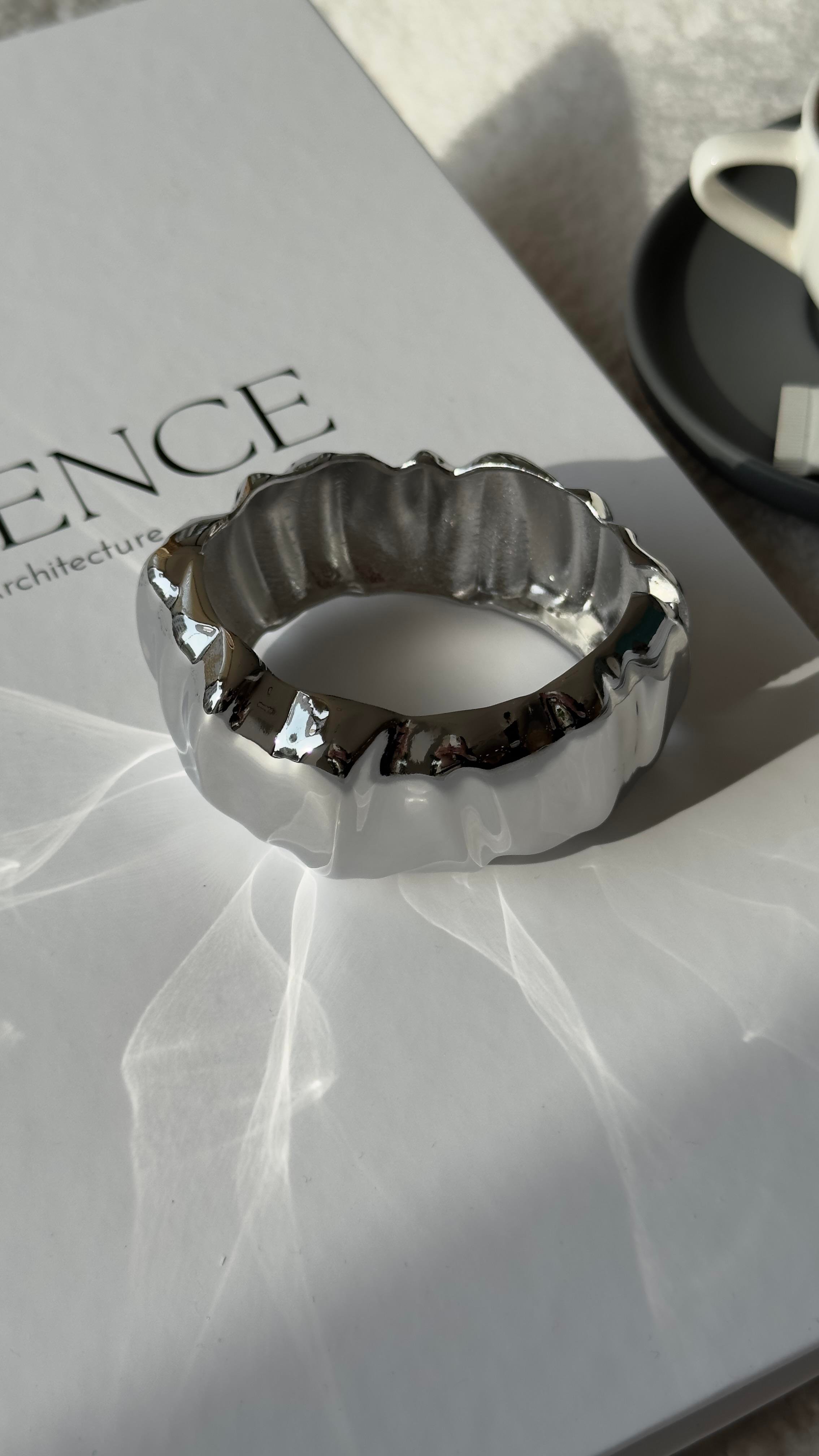 Silver Lastikli Asimetrik Bileklik