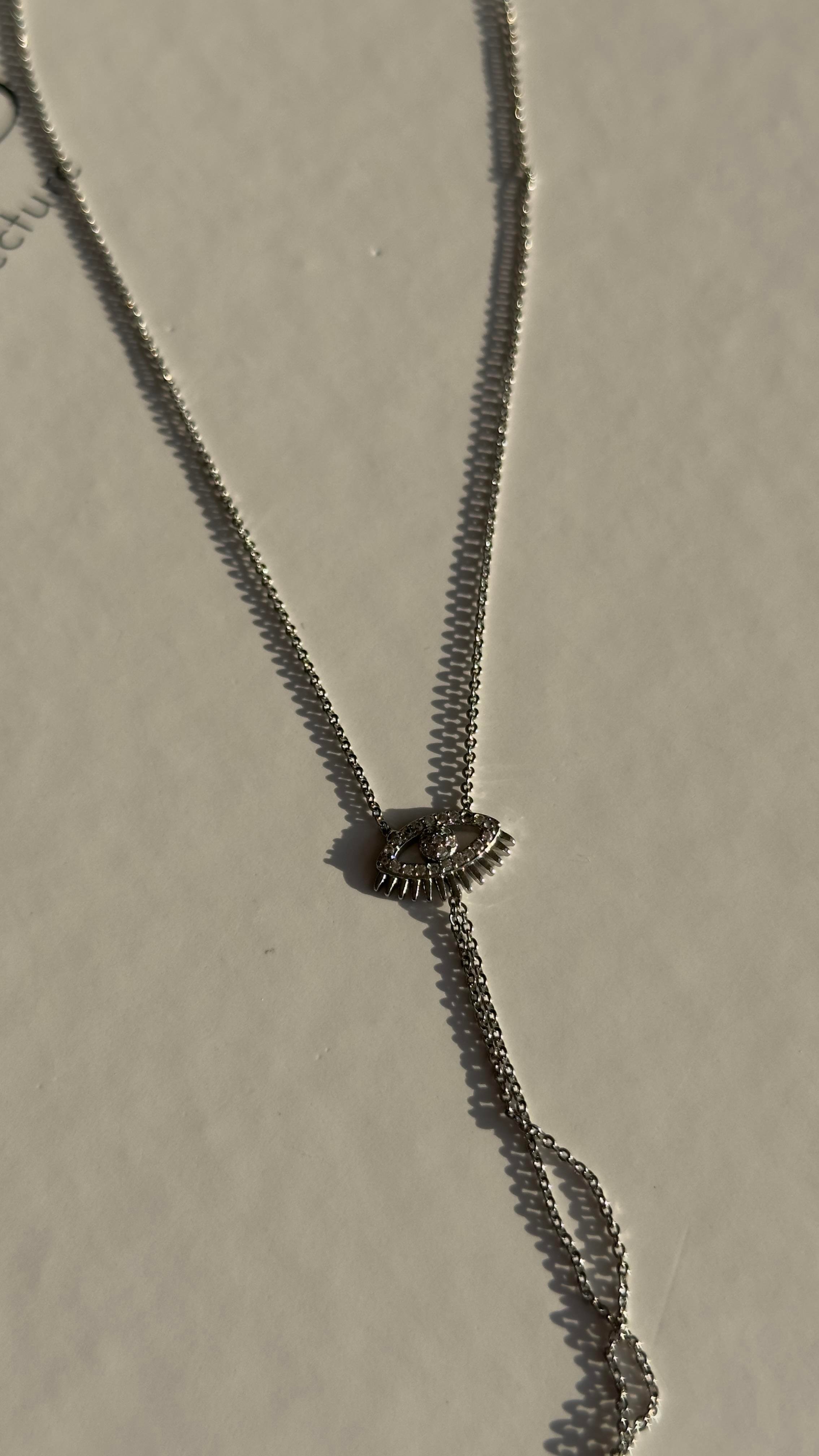 Silver Zirkon Taşlı Göz Şahmeran