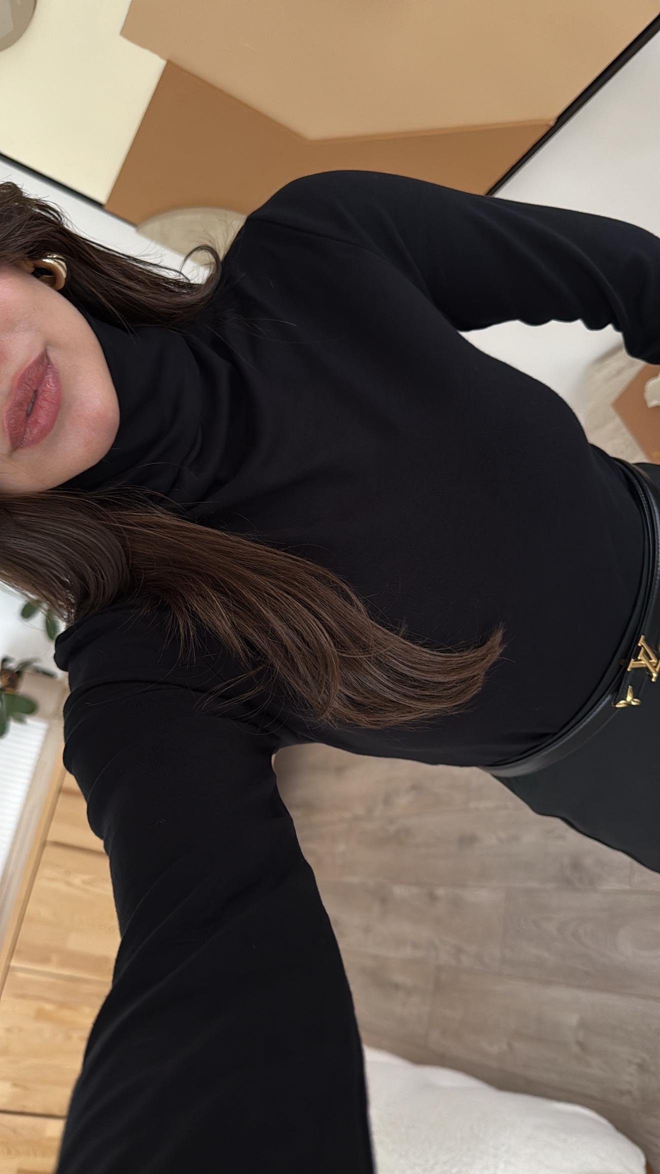 Siyah Balıkçı Yaka Marka Model Buzy