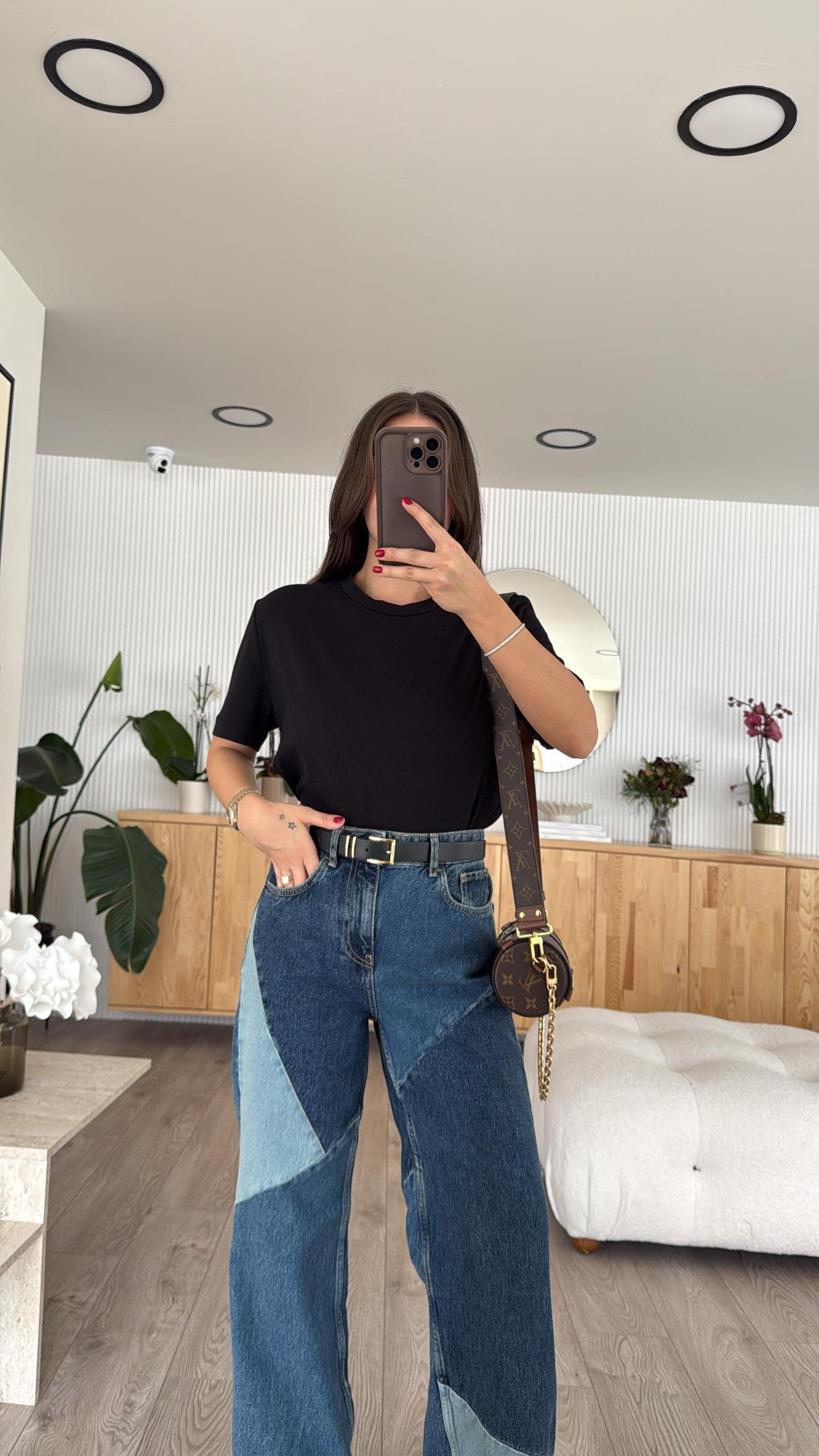 Siyah Basic Marka Model Tshirt 