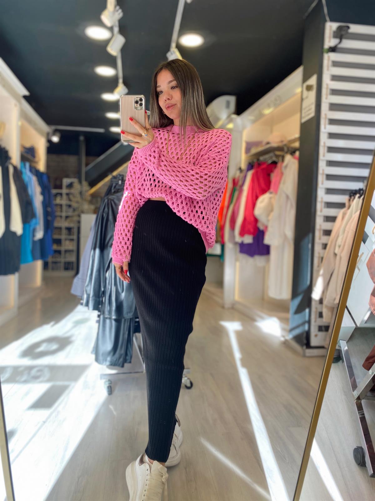 Siyah Kalem Triko Etek